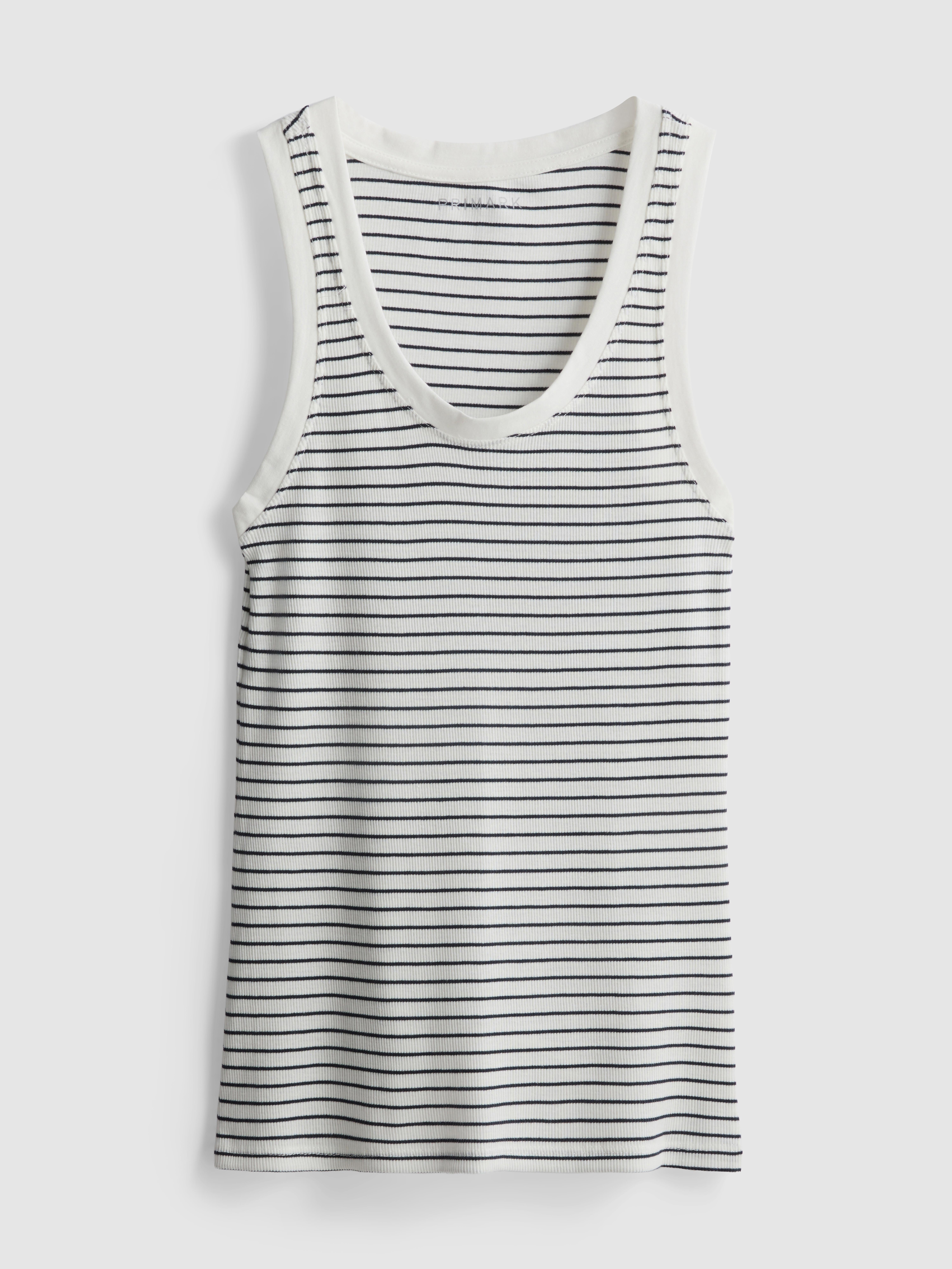 Ribbed Striped Tank Top