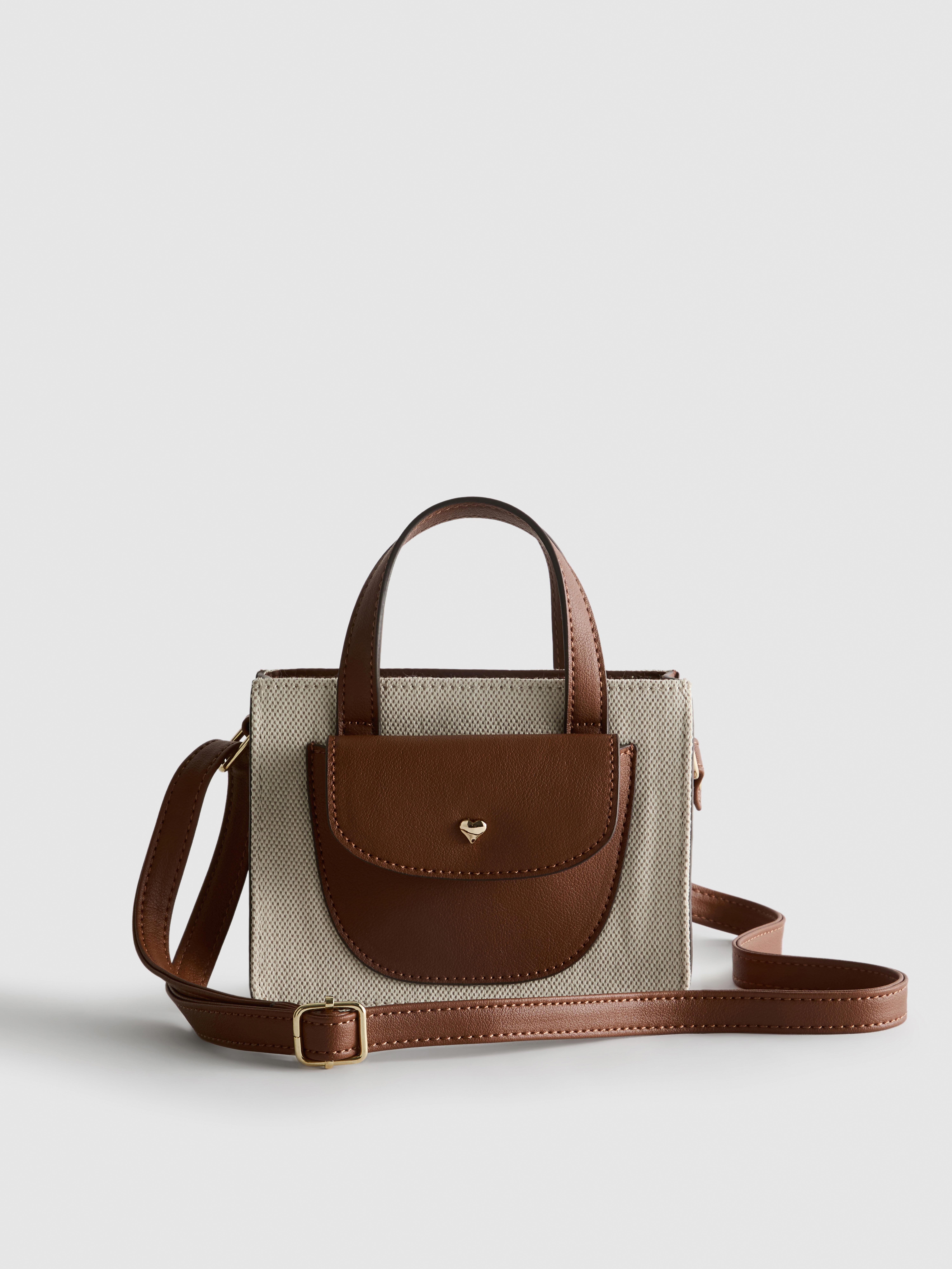 Faux Leather Crossbody Bag