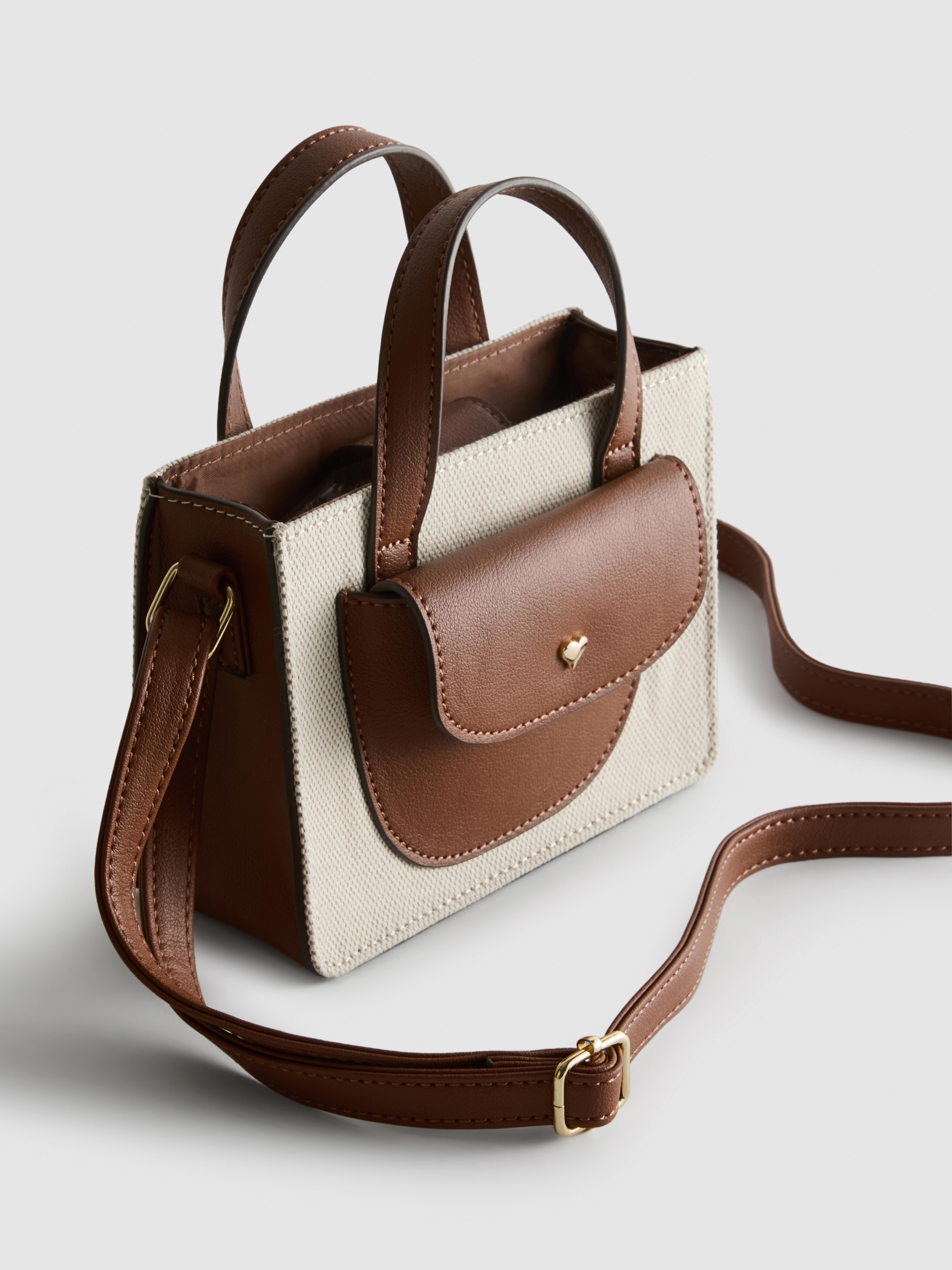 Faux Leather Crossbody Bag