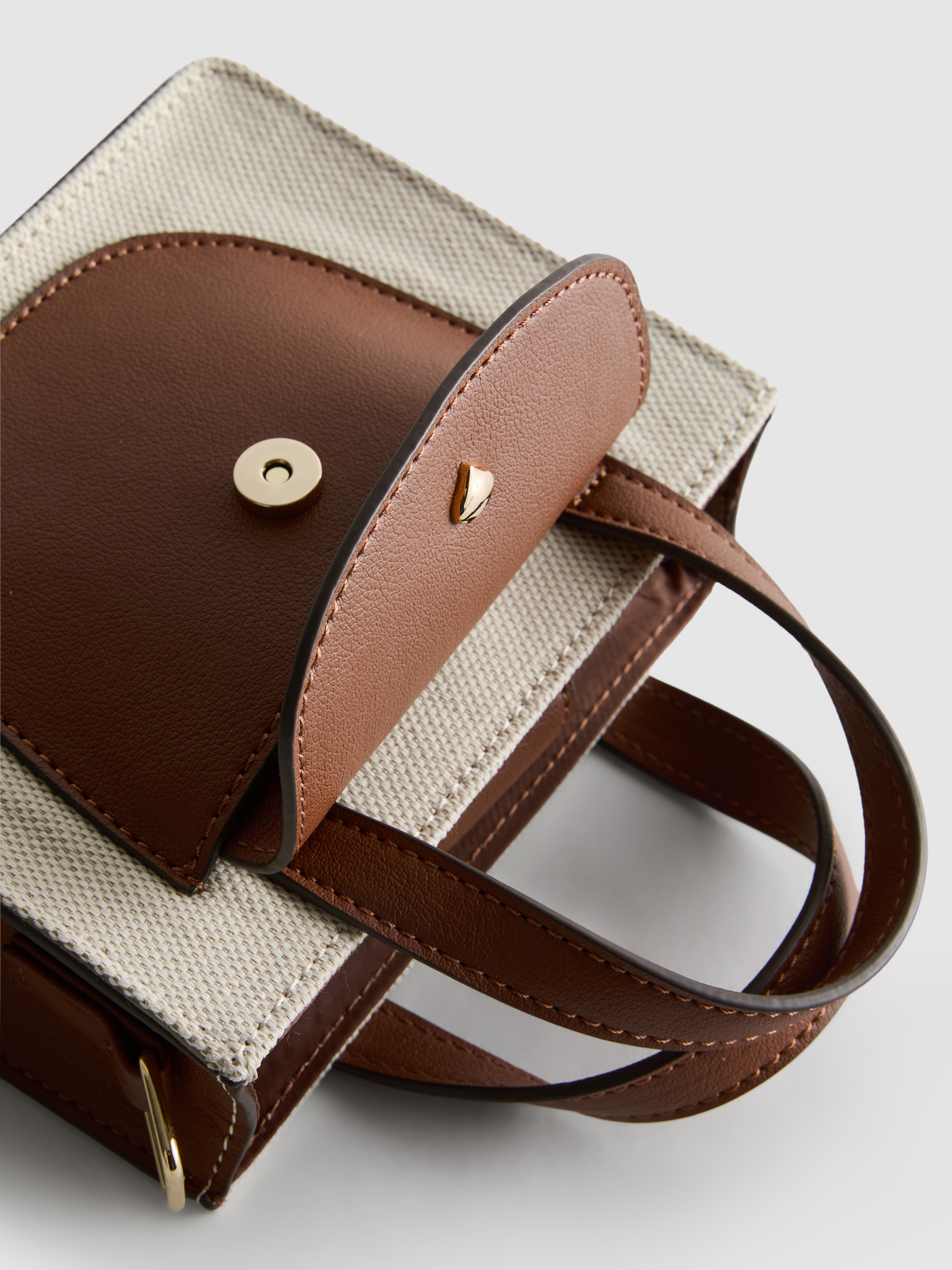 Faux Leather Crossbody Bag