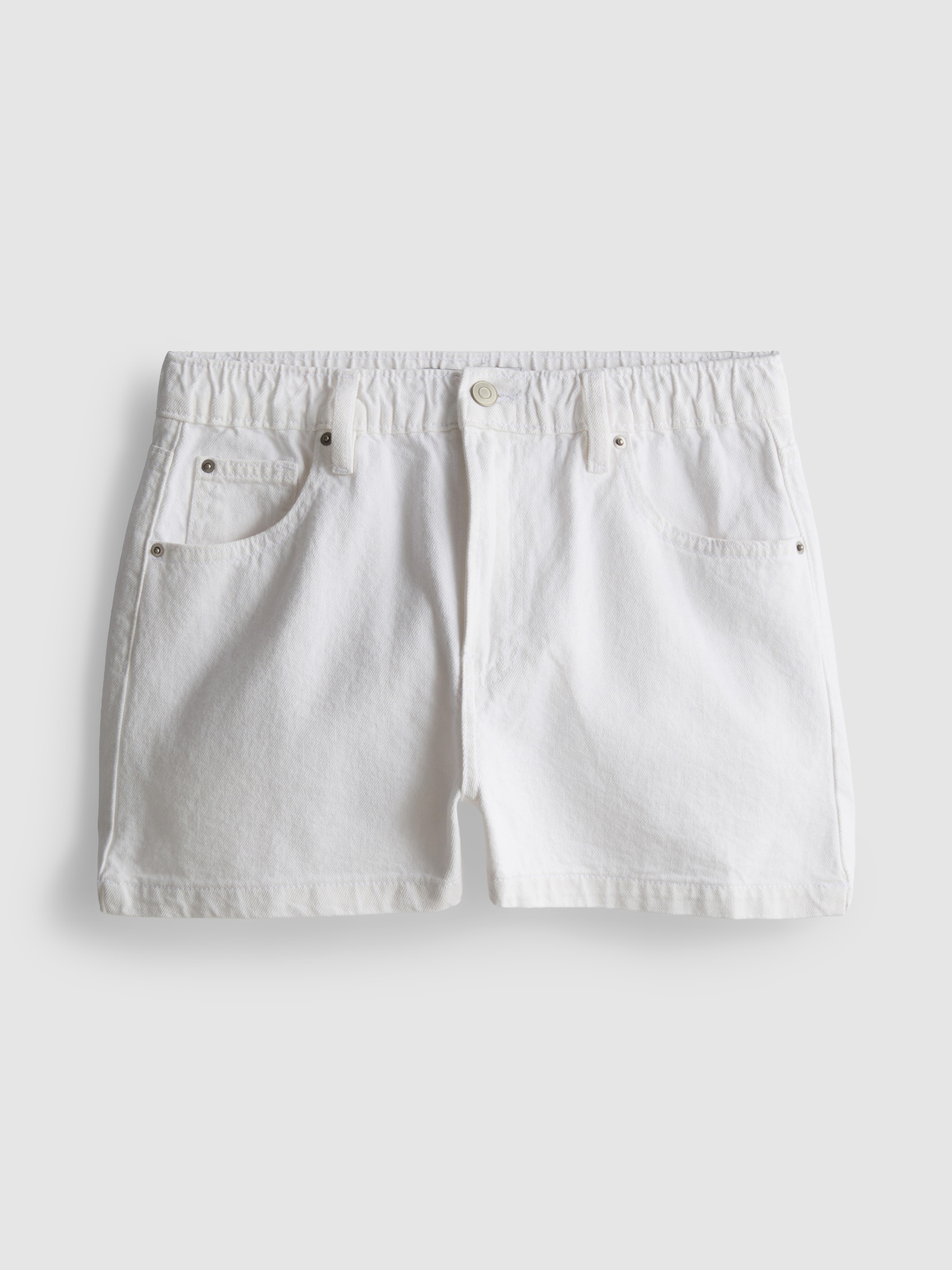 Pantalones cortos vaqueros de algodón evasé