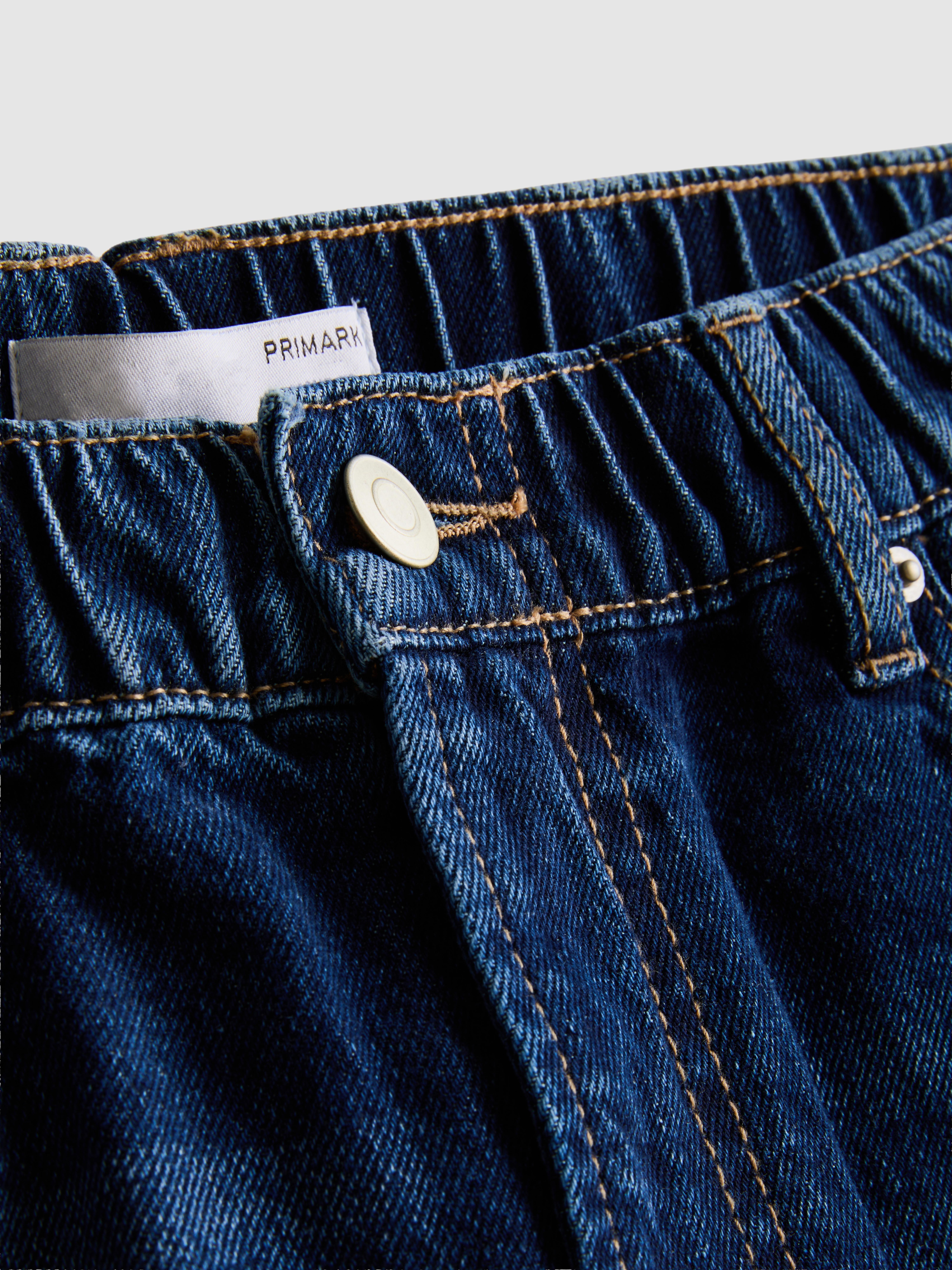 Cotton Denim A-Line Shorts