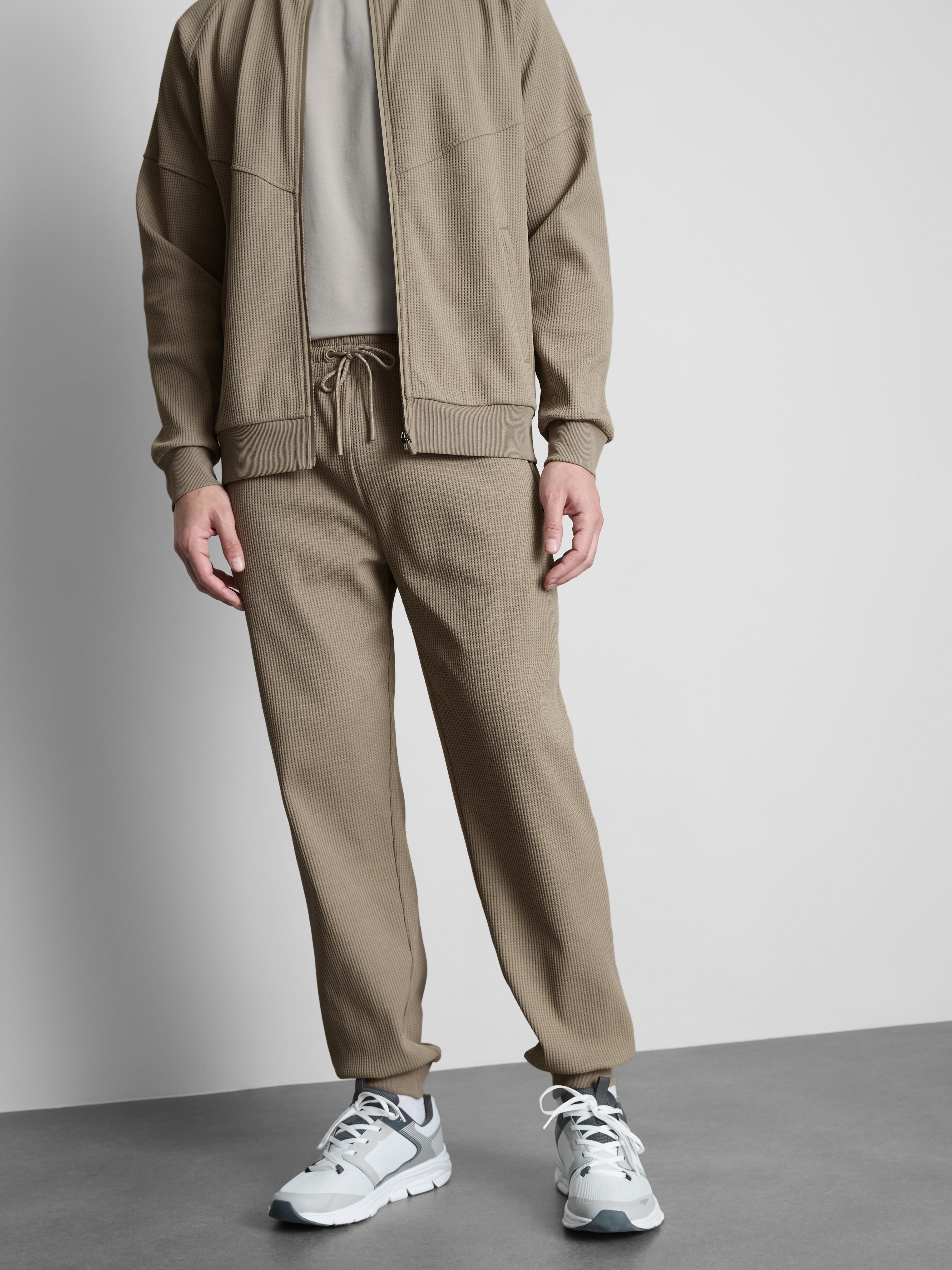 Active Waffle-Textured Cuffed Joggers