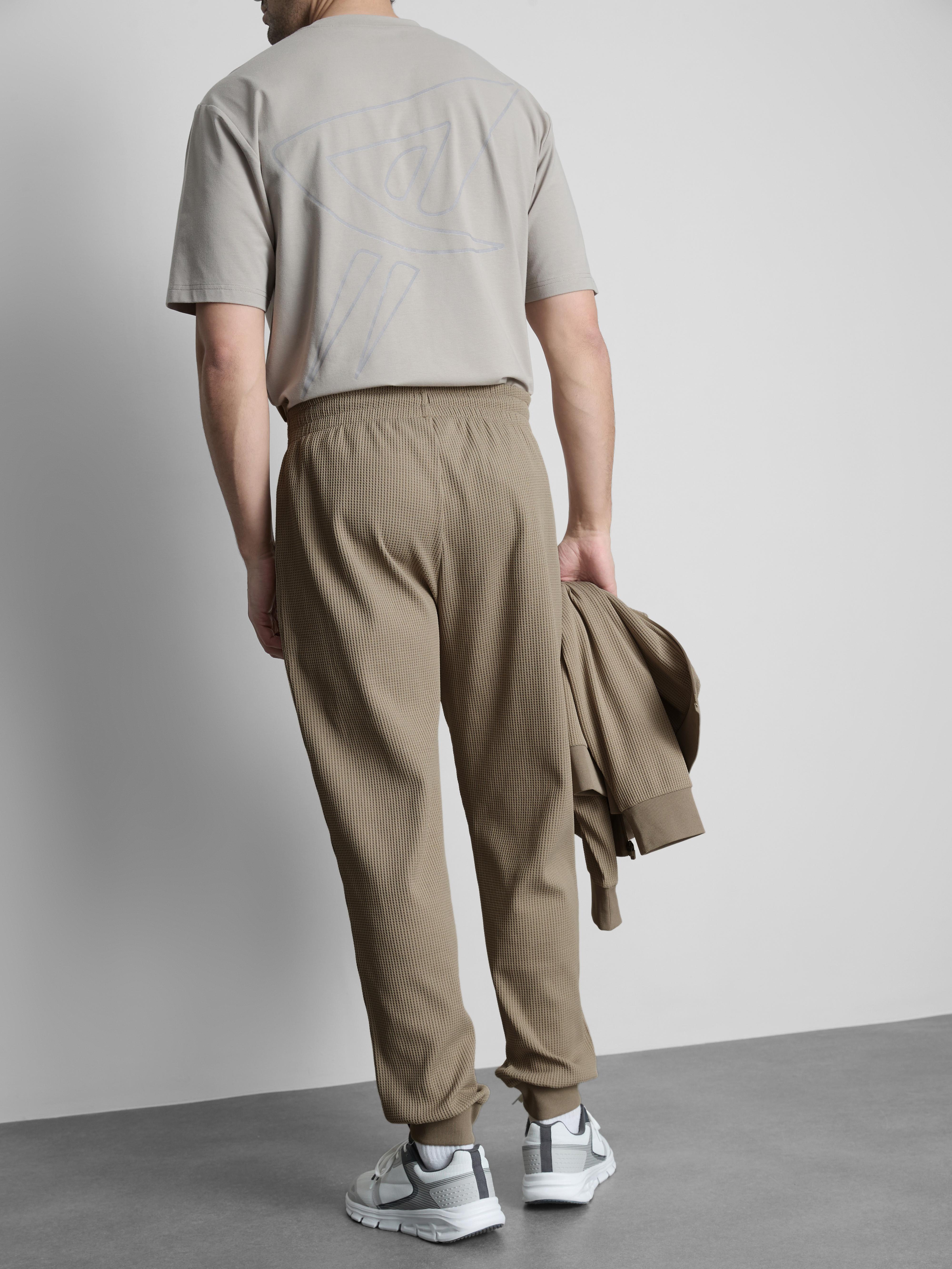 Active Waffle-Textured Cuffed Joggers