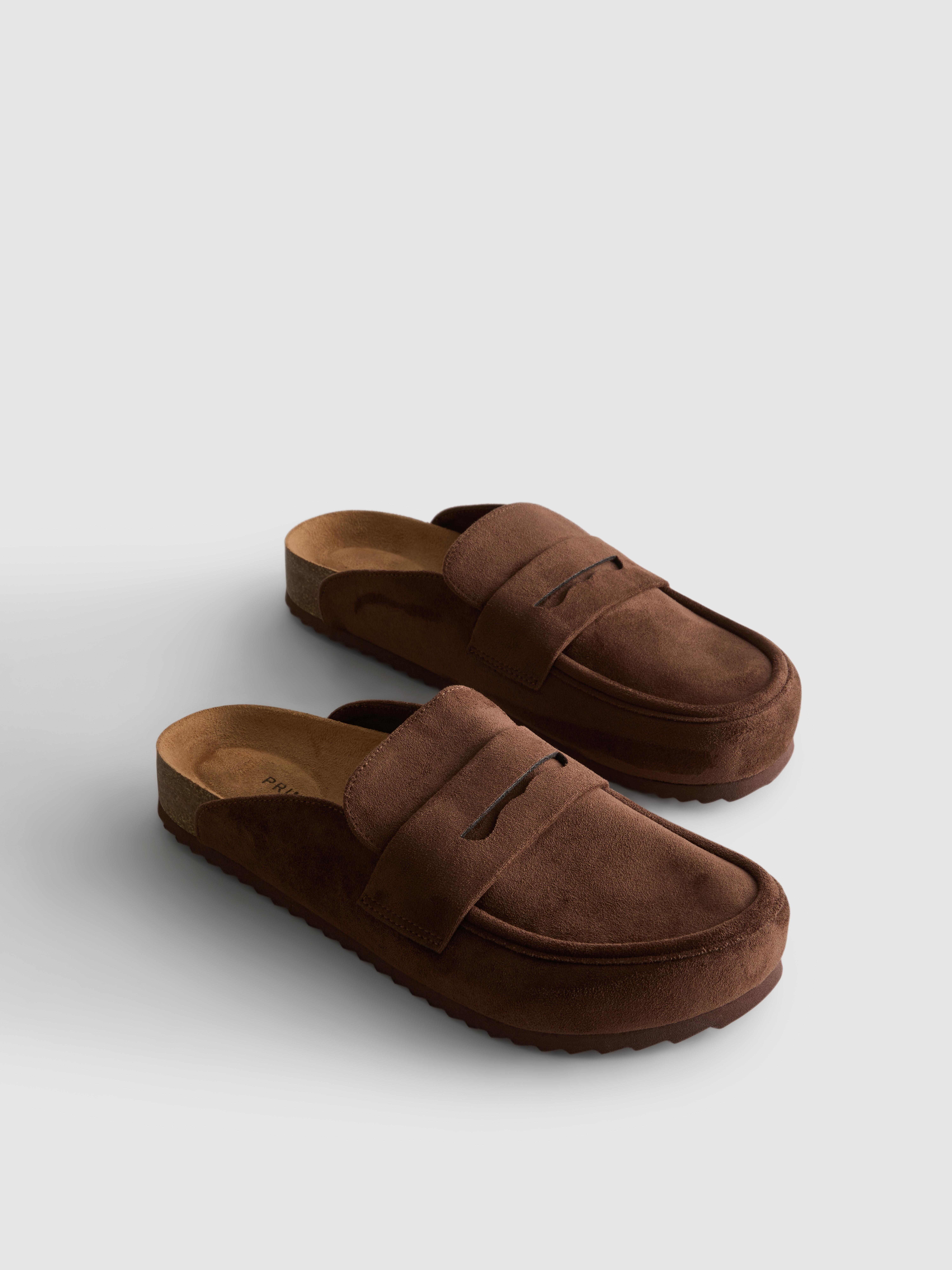 Loafer Clog Sandals - Chocolate