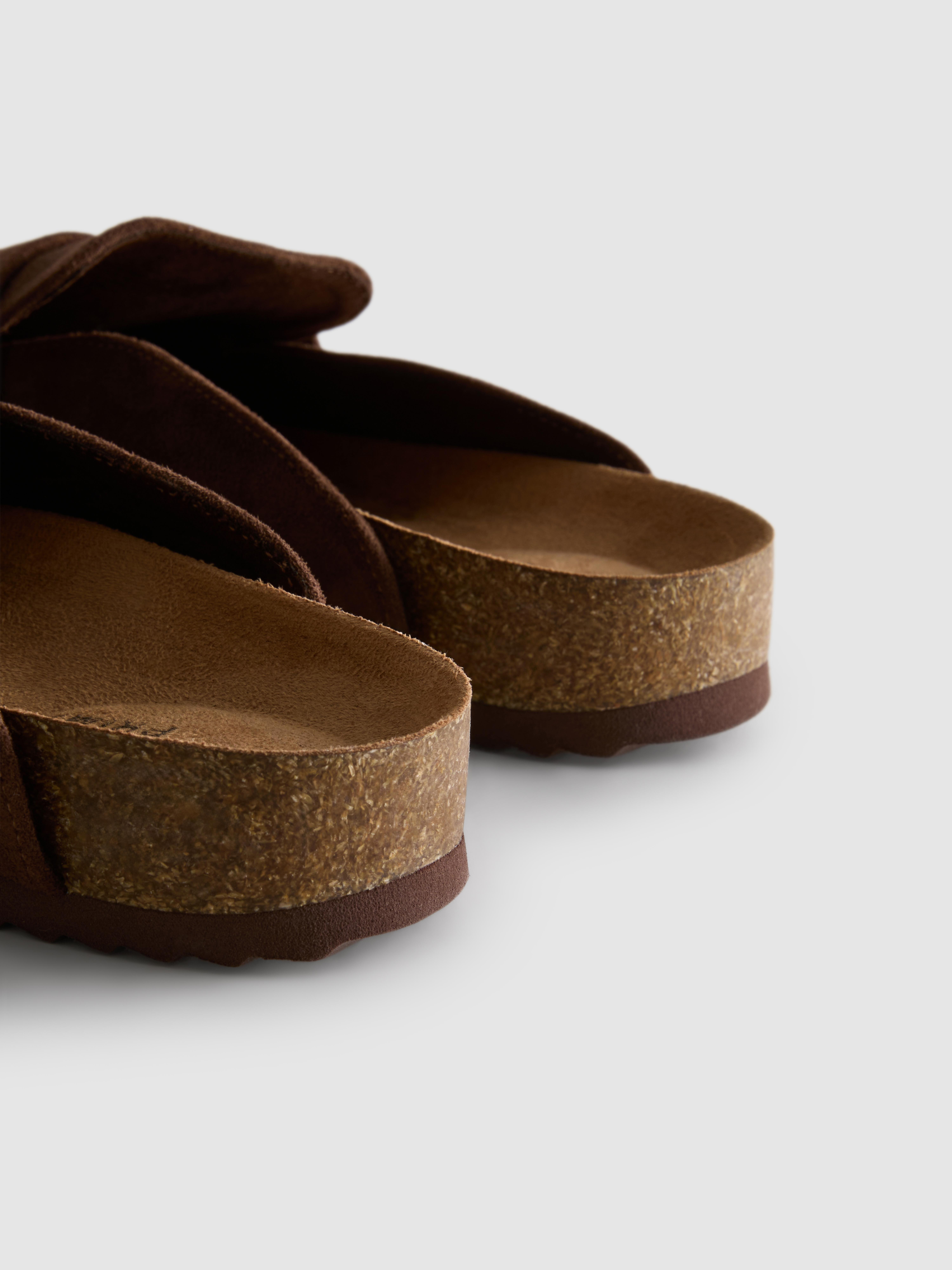 Women's Chocolate Loafer Clog Sandals