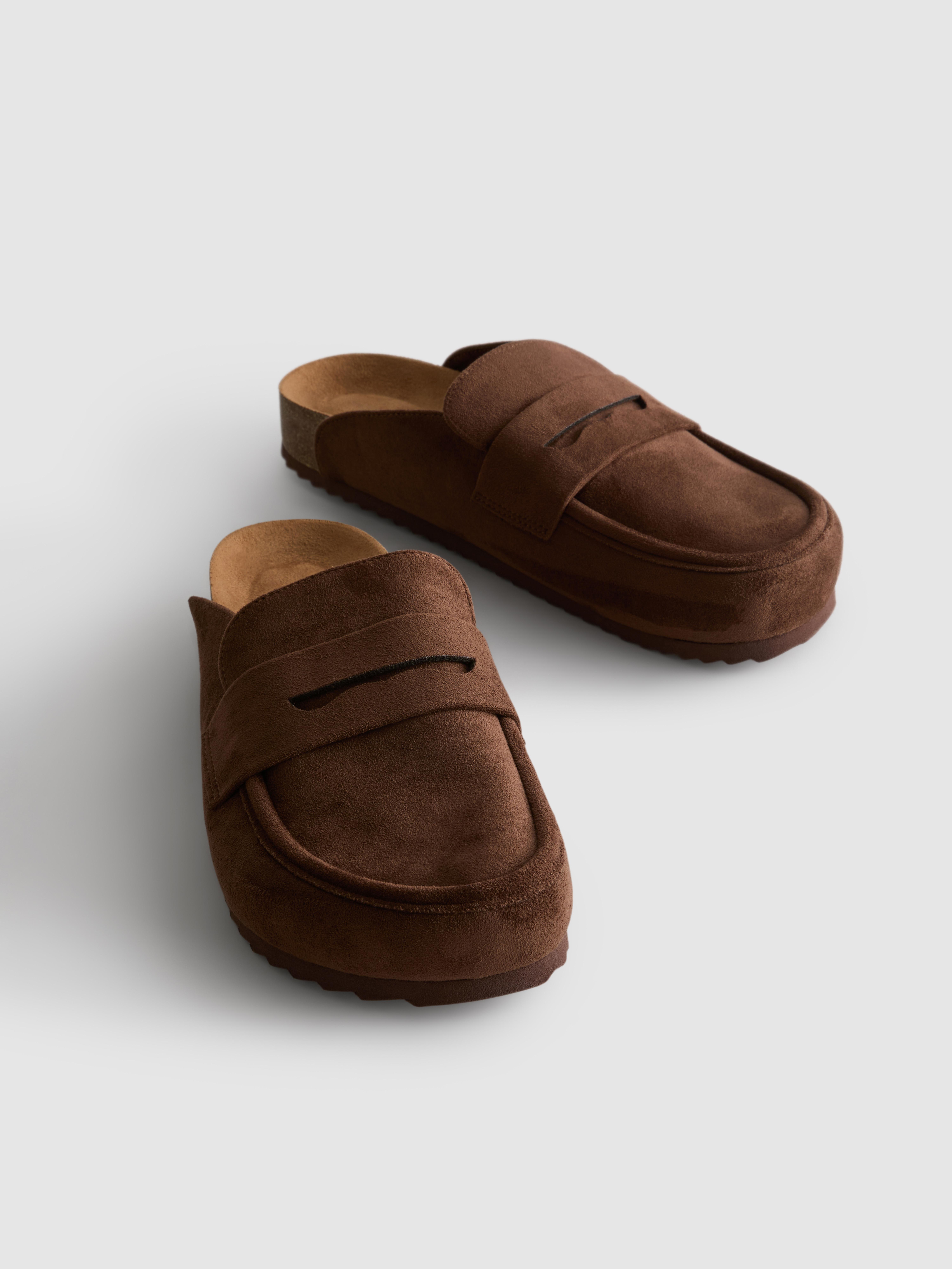 Women's Chocolate Loafer Clog Sandals