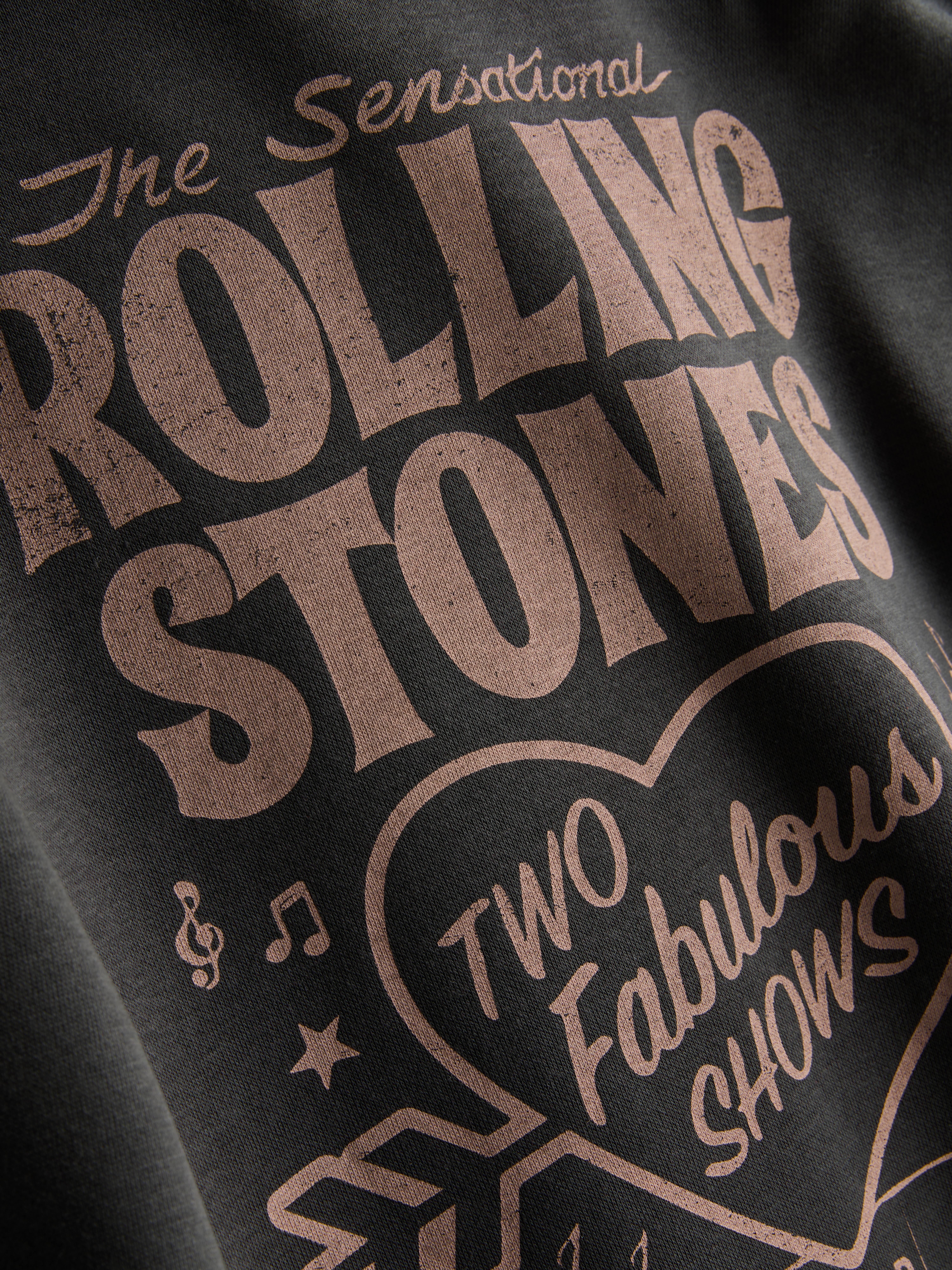 Girls Charcoal 7-15yrs | The Rolling Stones Hoodie | Primark