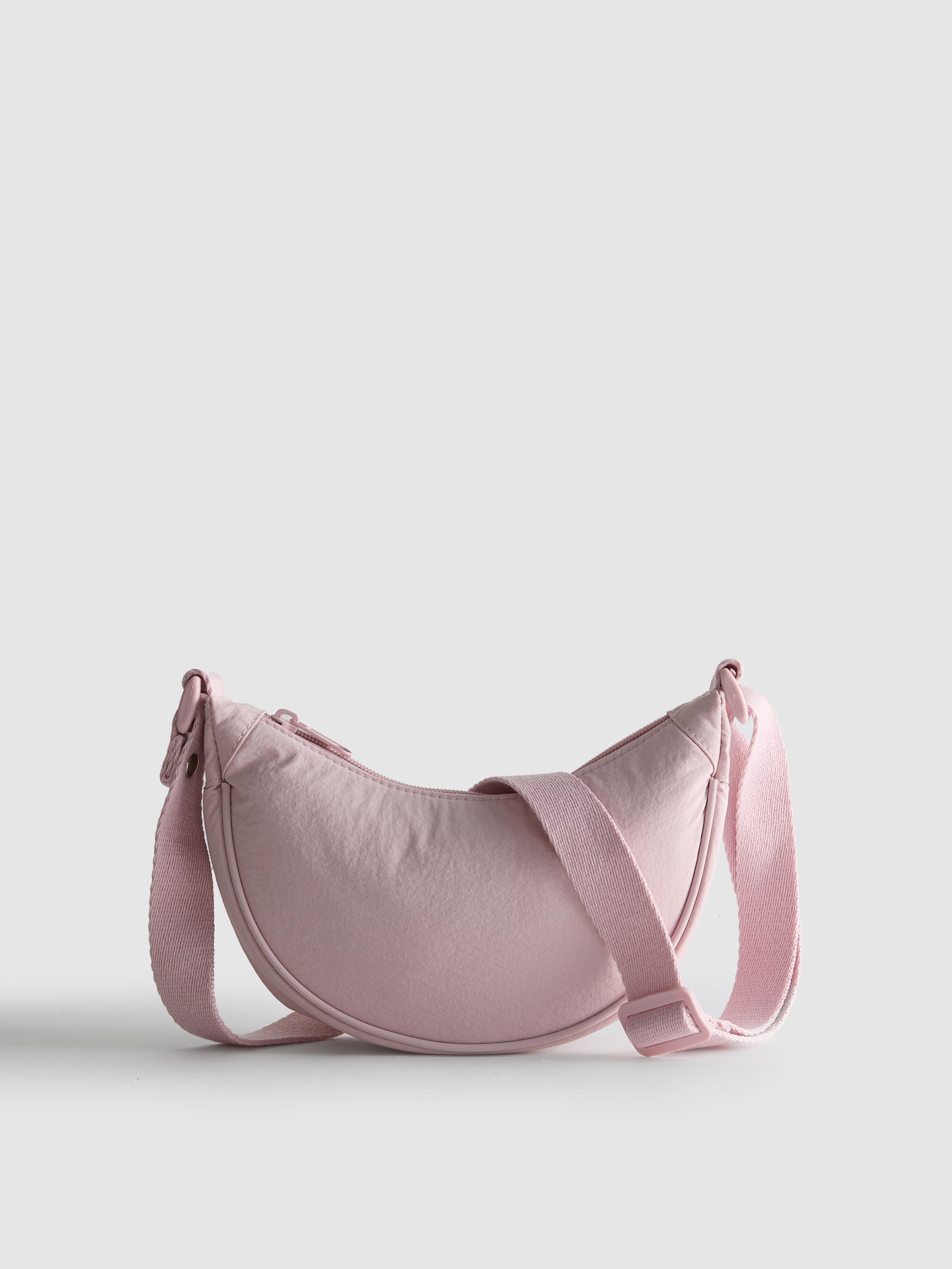 Girls Pink Saddle Crossbody Bag