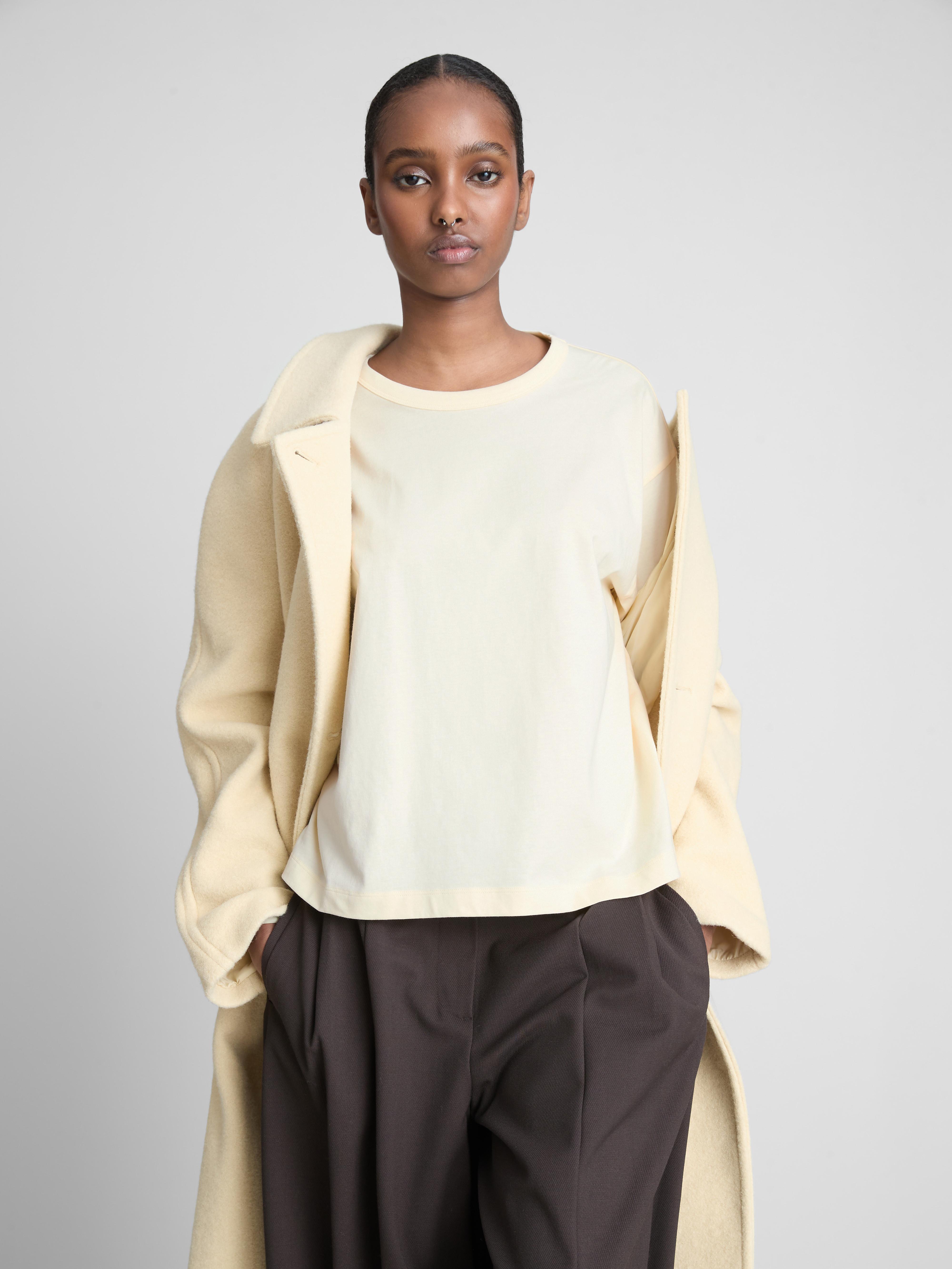 Boxy Crew Neck Cotton Tee