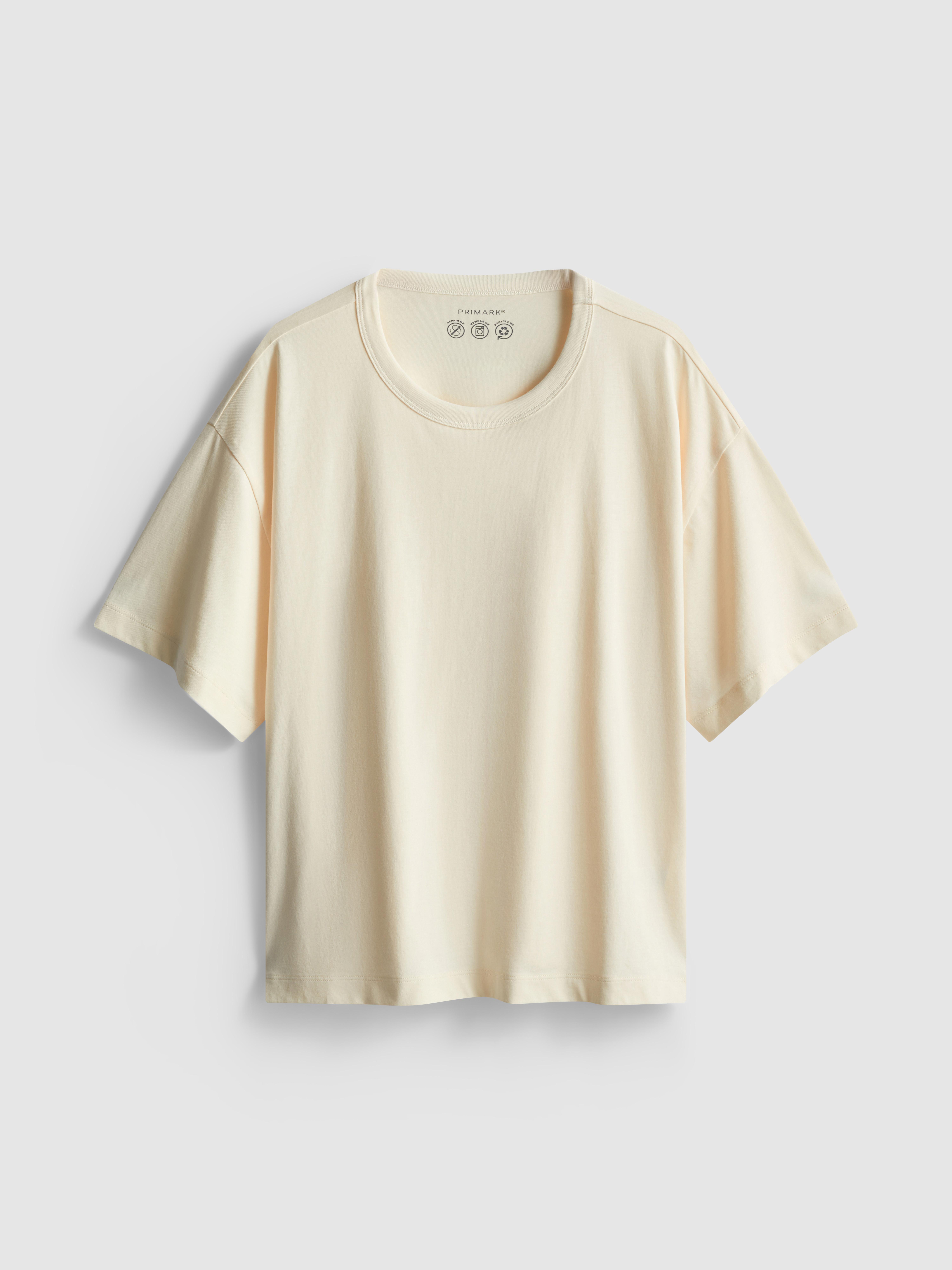 Boxy Crew Neck Cotton Tee