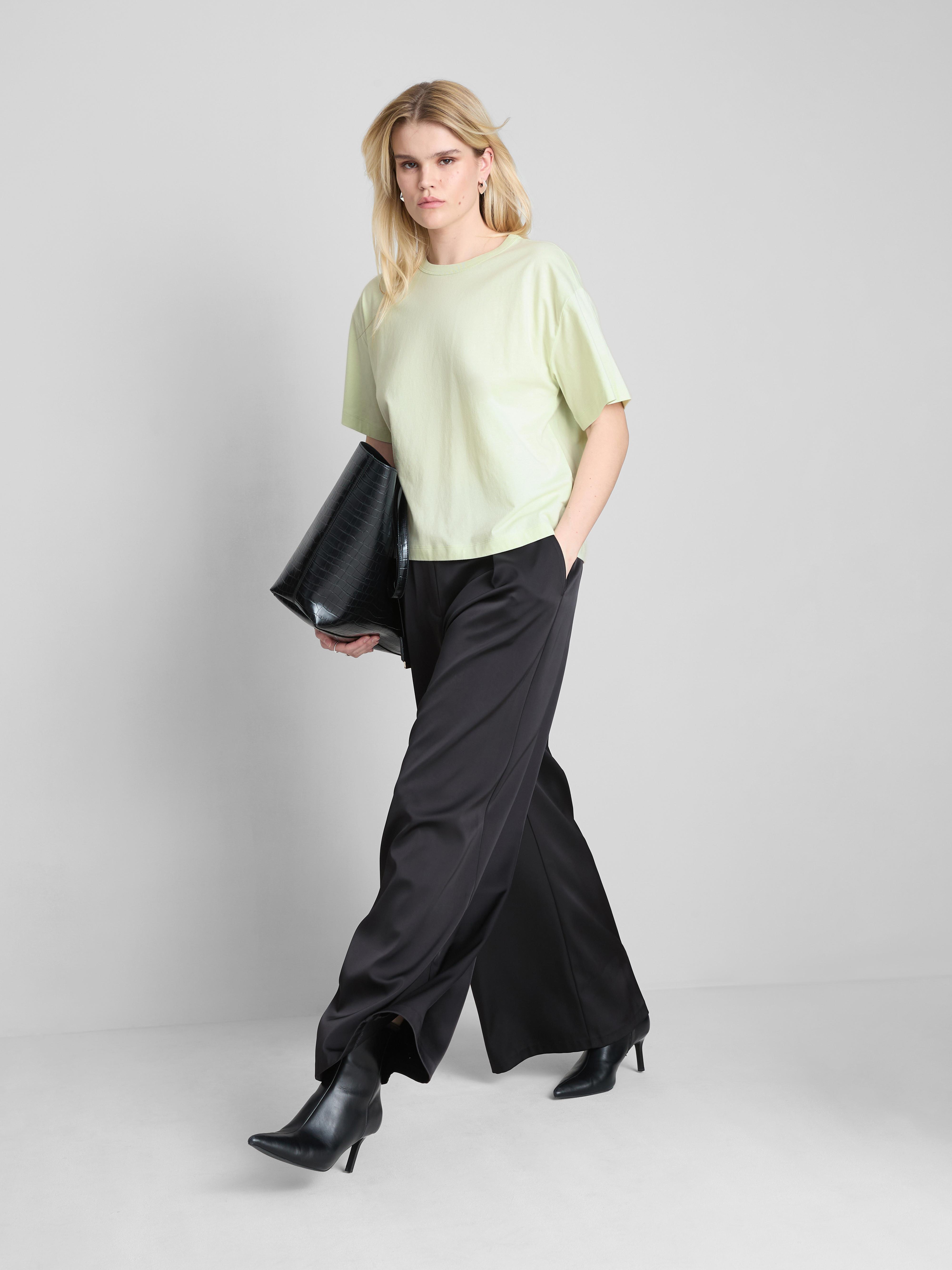 Boxy Crew Neck Cotton Tee