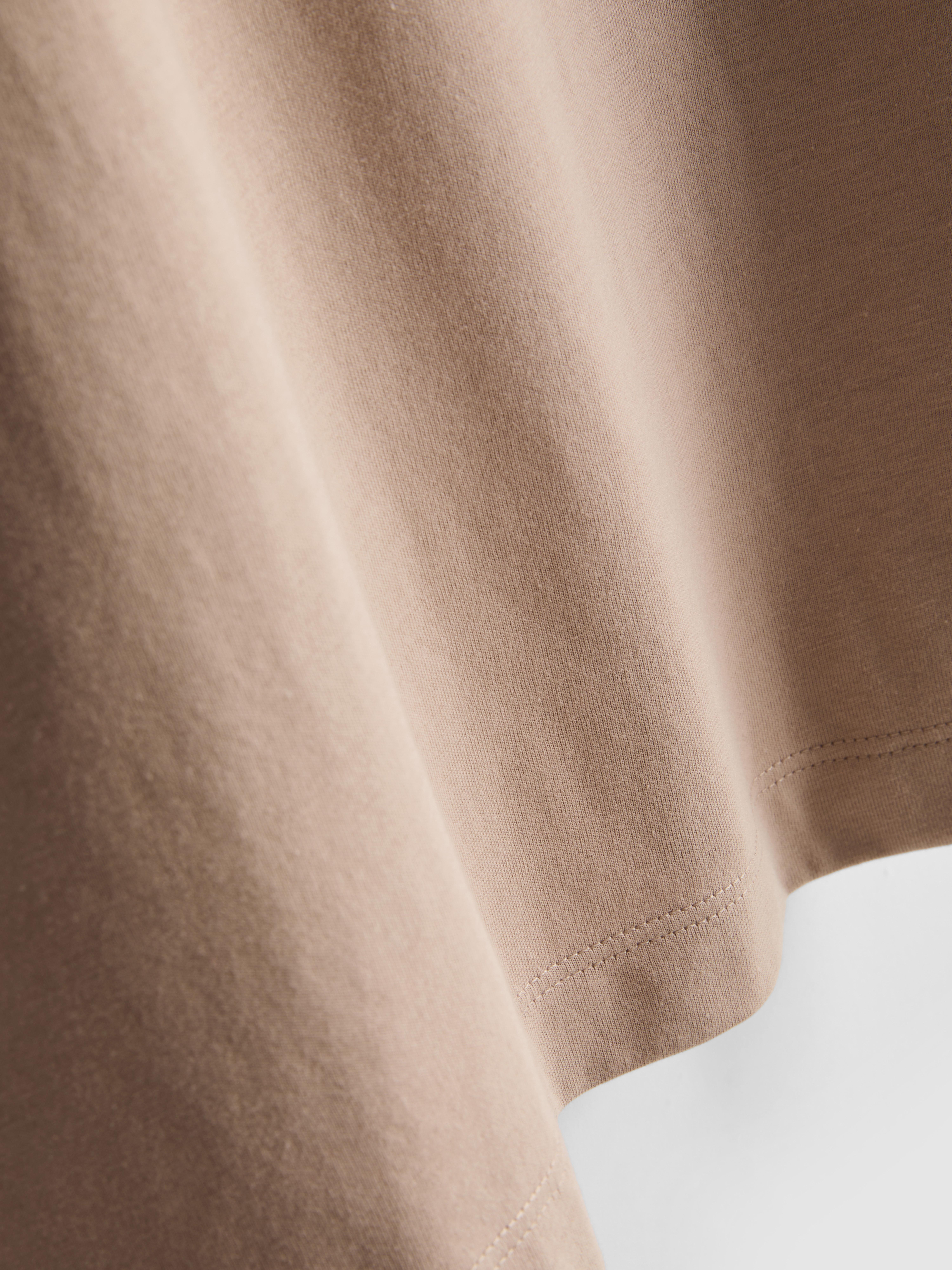 Maglia girocollo squadrata in cotone