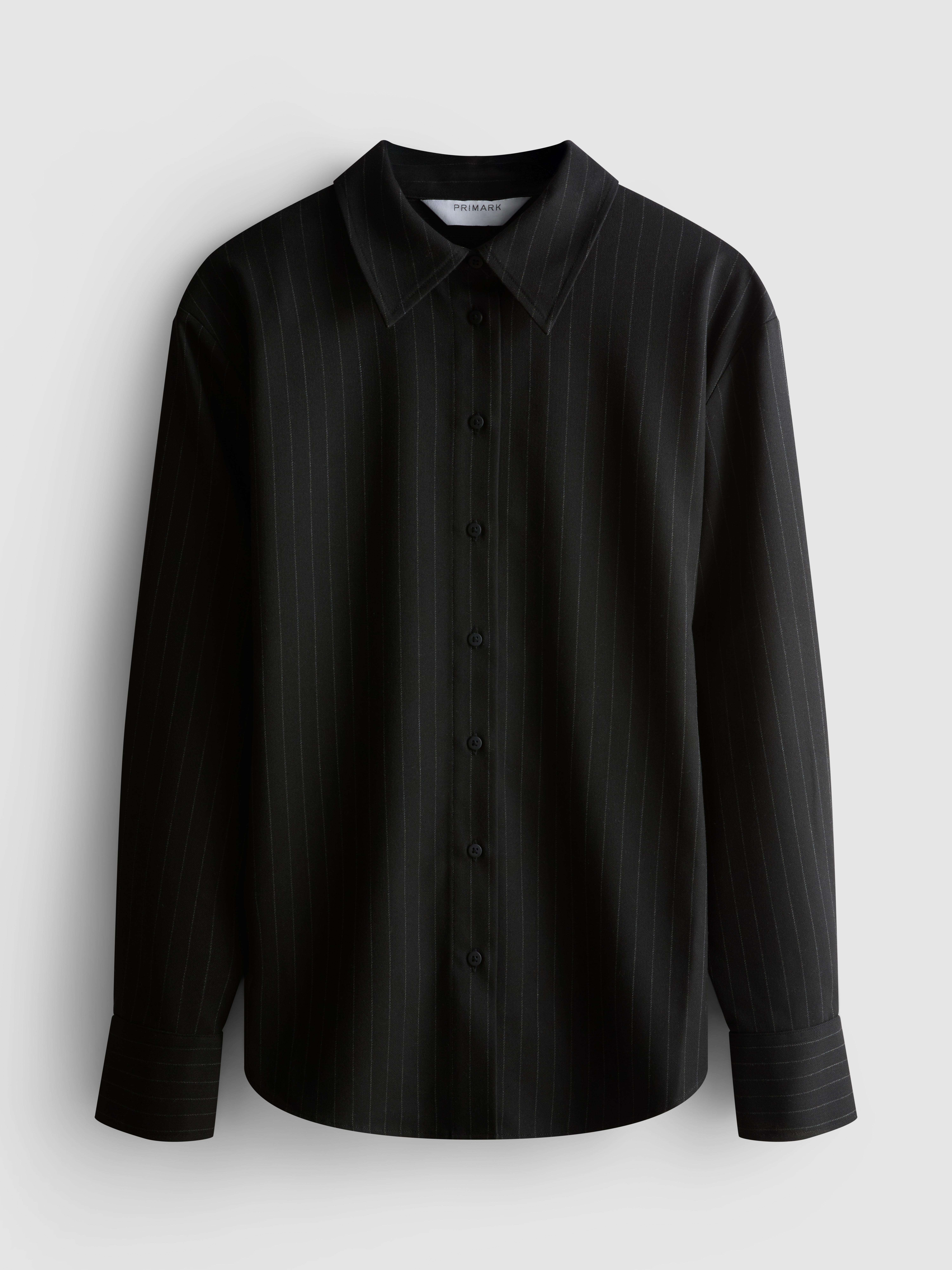 Cinched Pinstripe Shirt