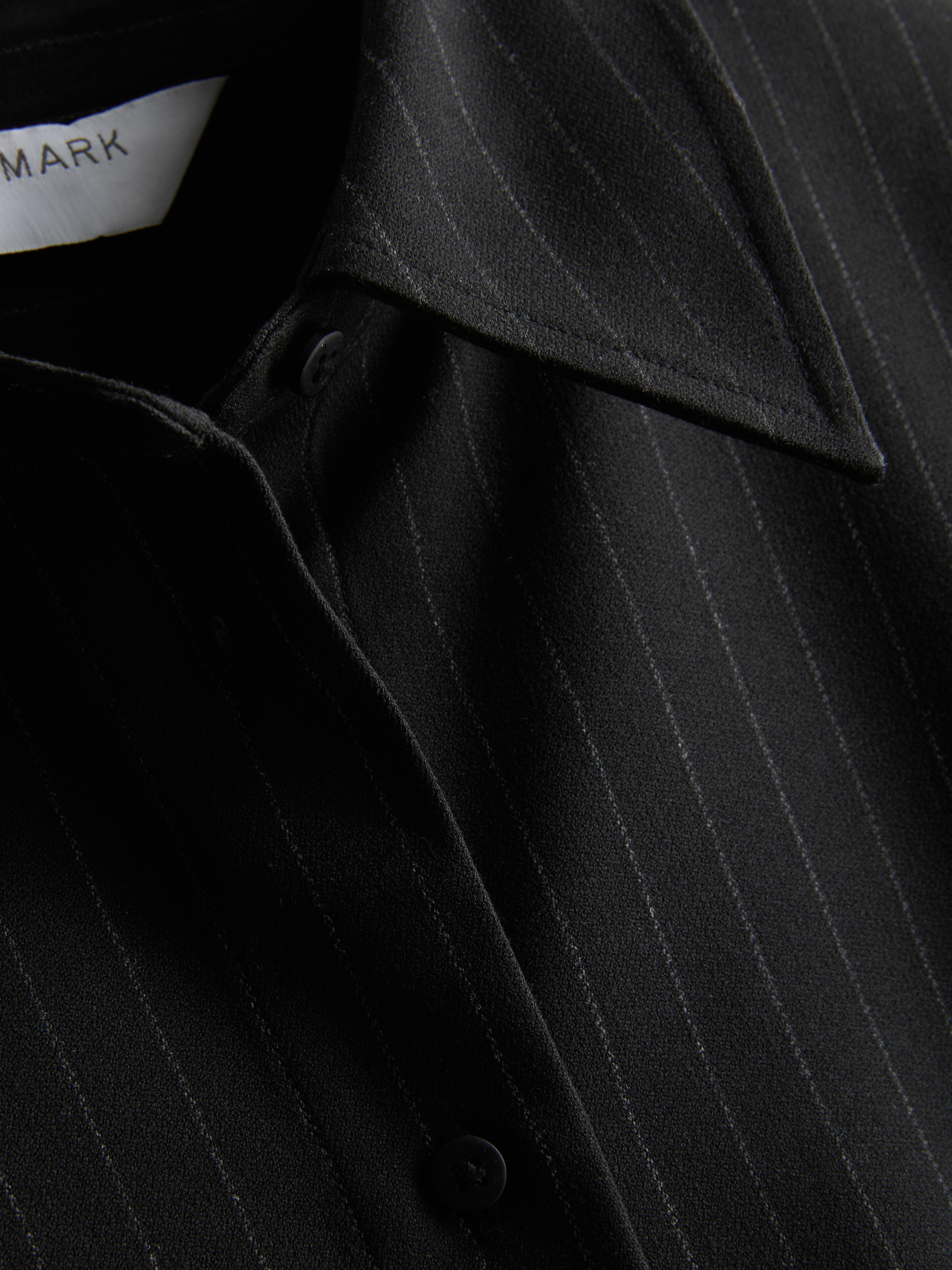 Cinched Pinstripe Shirt