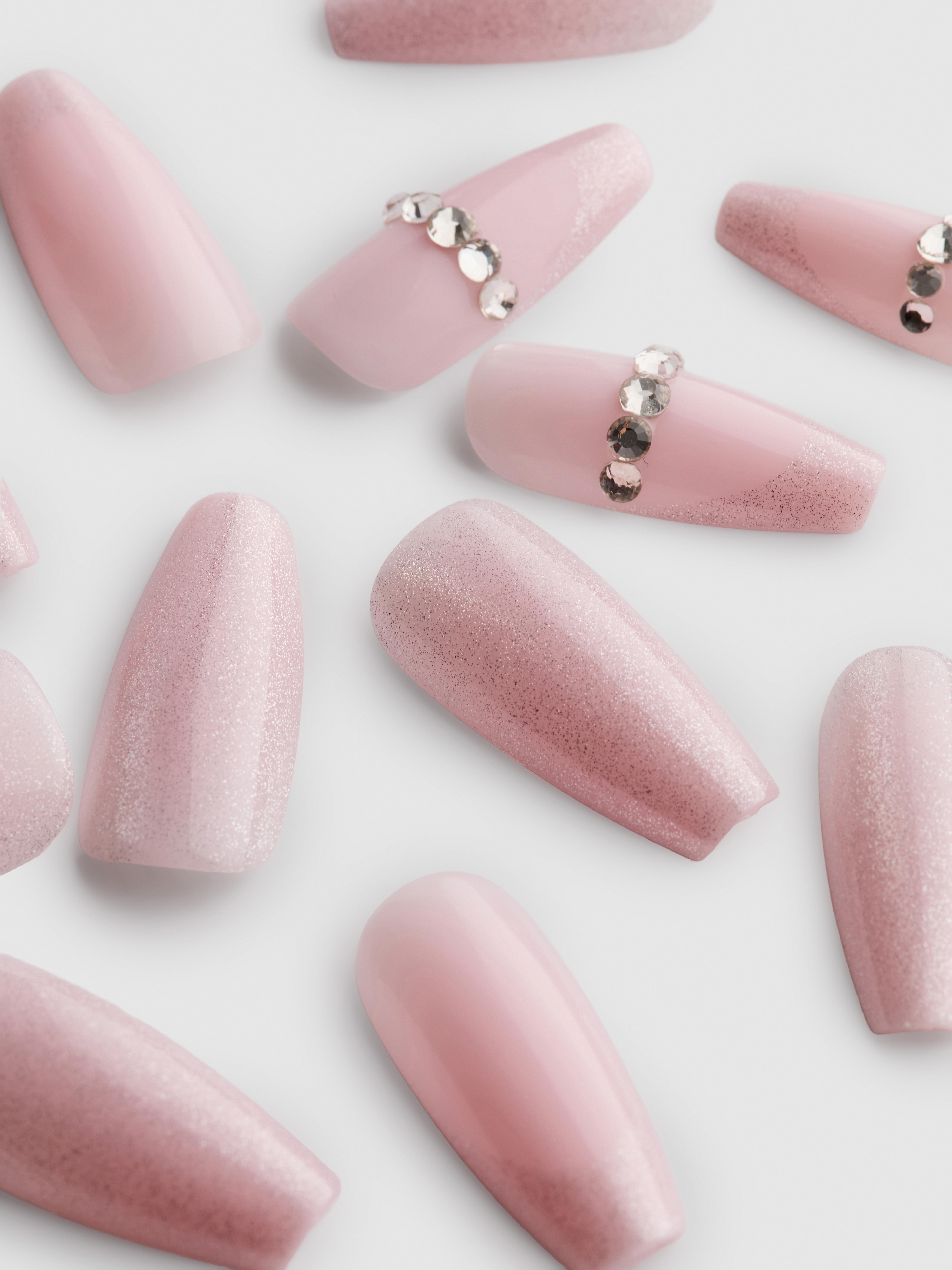 PS... Pro Stiletto Embellished Gel Effect False Nails
