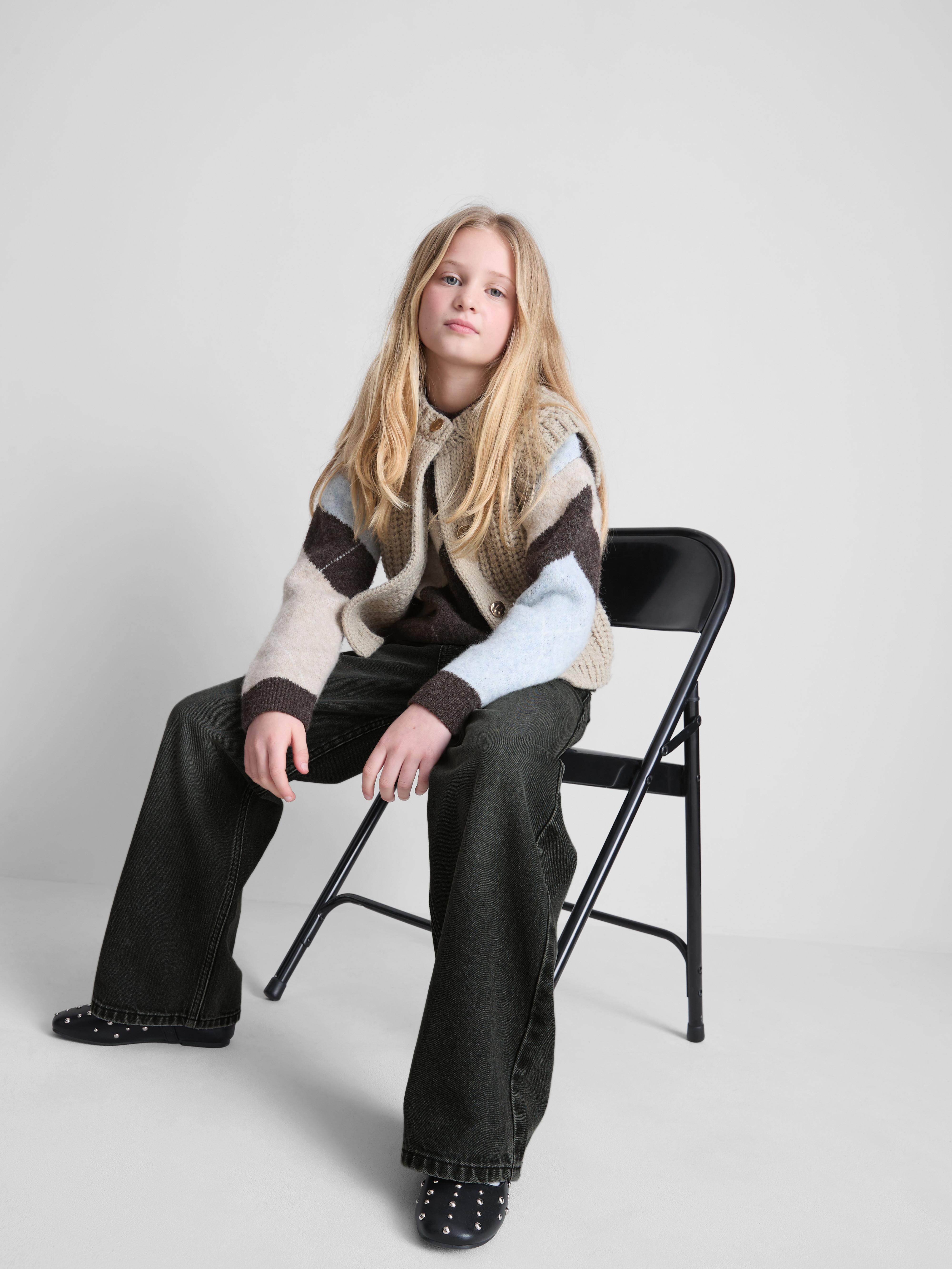 7-15yrs | Wide Leg Jeans