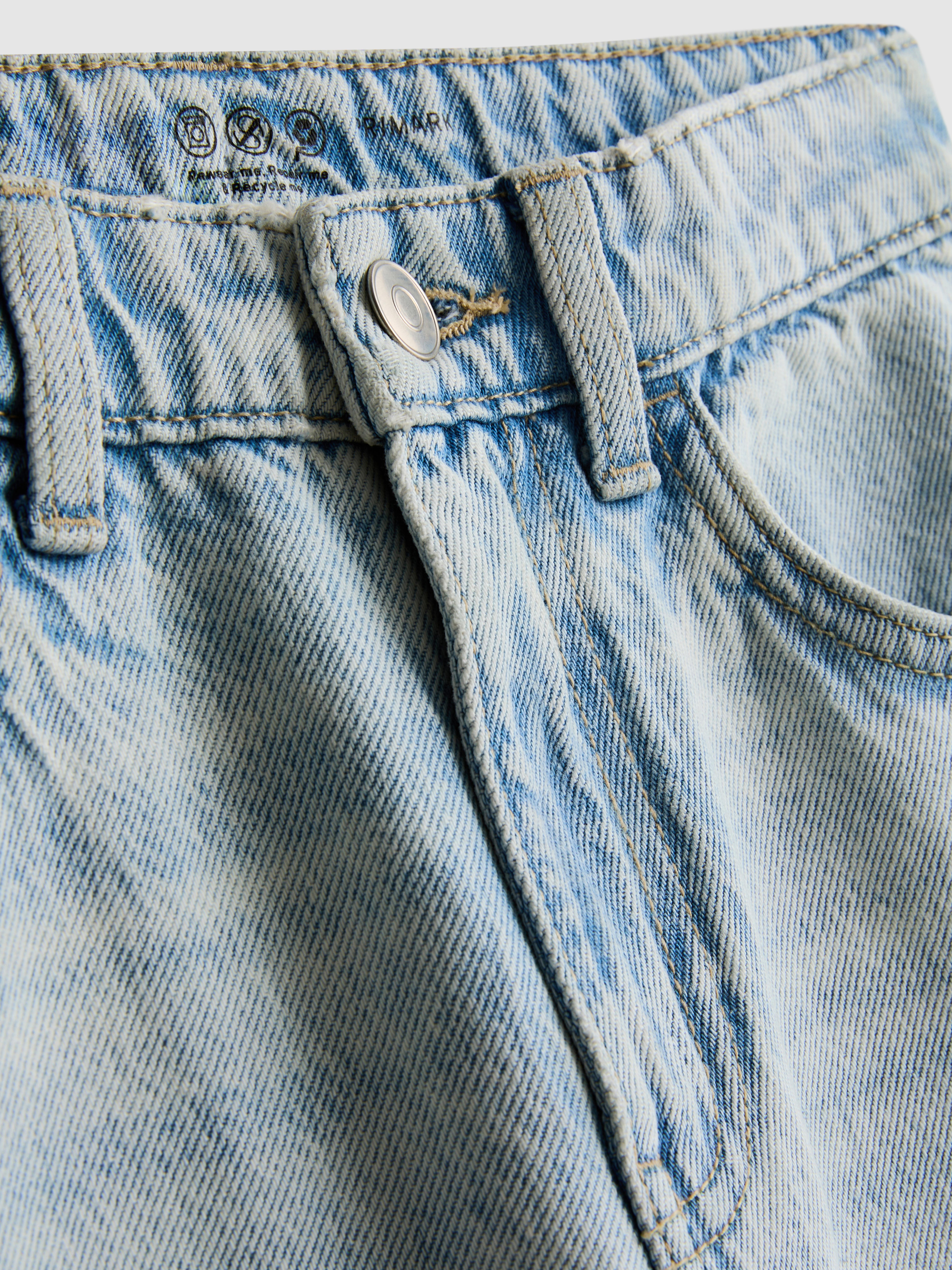 7–15 Jahre | Jeans mit weitem Bein und Schlitz am Saum
