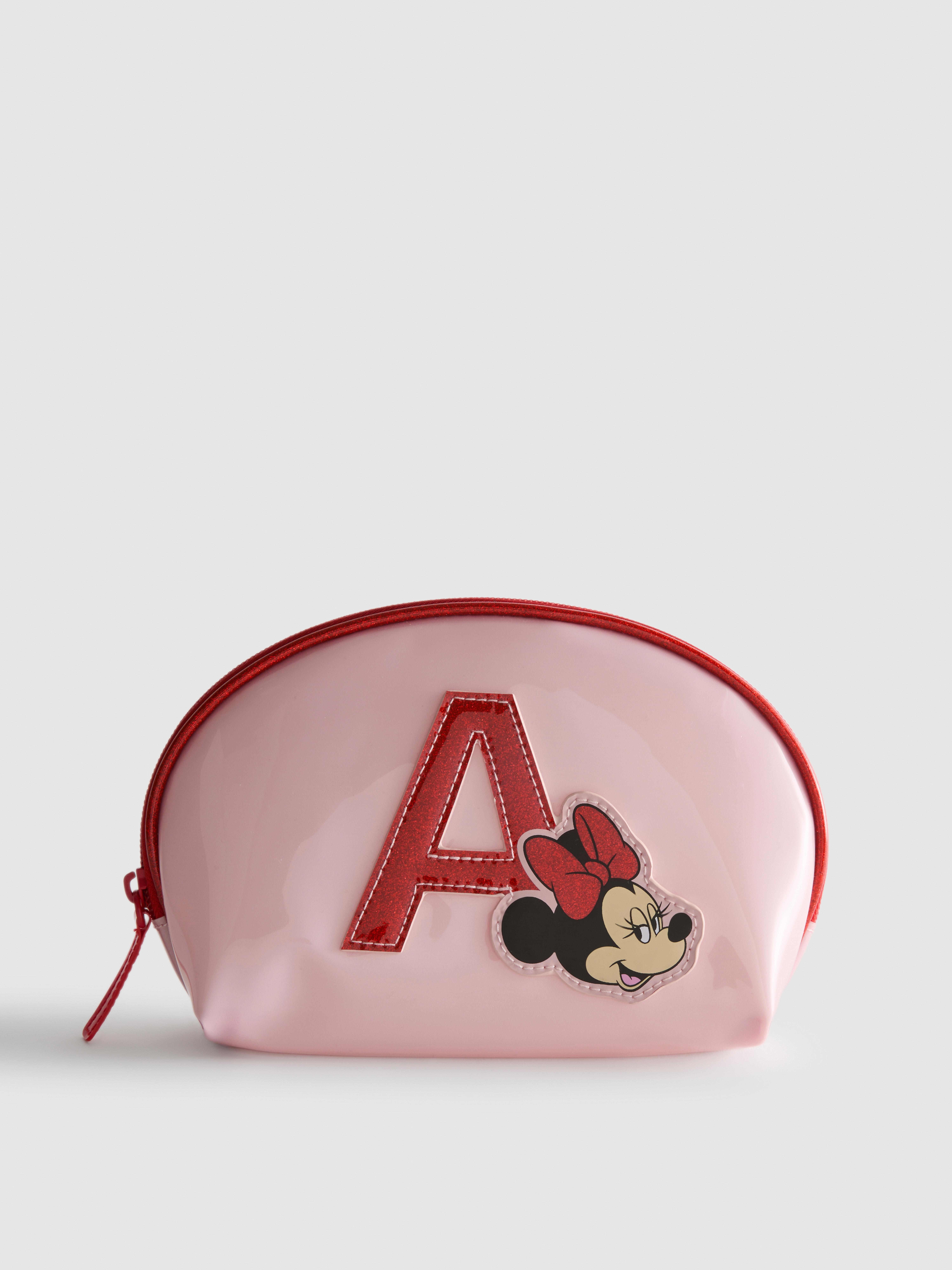Kosmetyczka z inicjałem i Myszką Minnie Disneya
