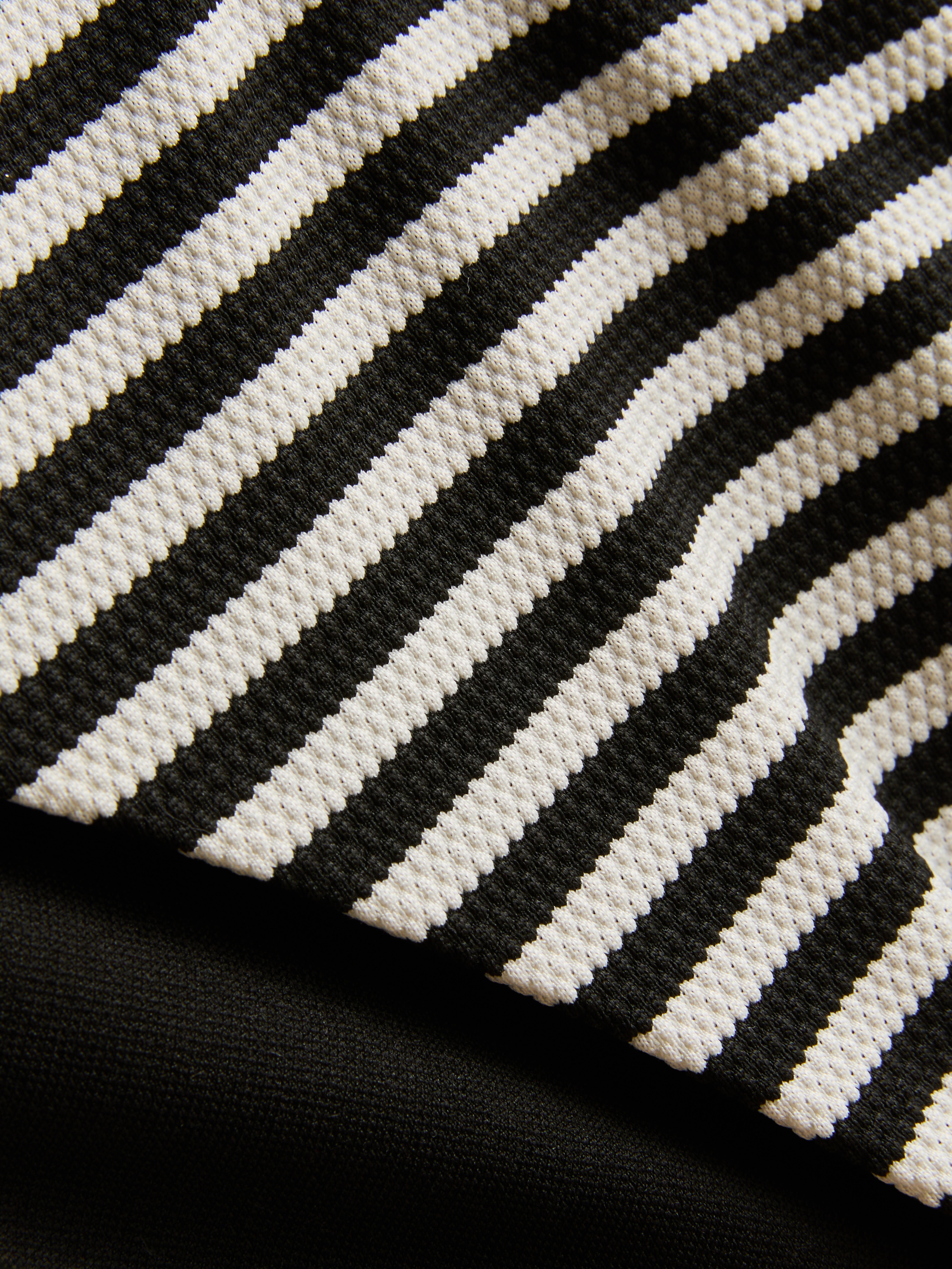 Striped Ribbed Tie Side Bikini Bottoms