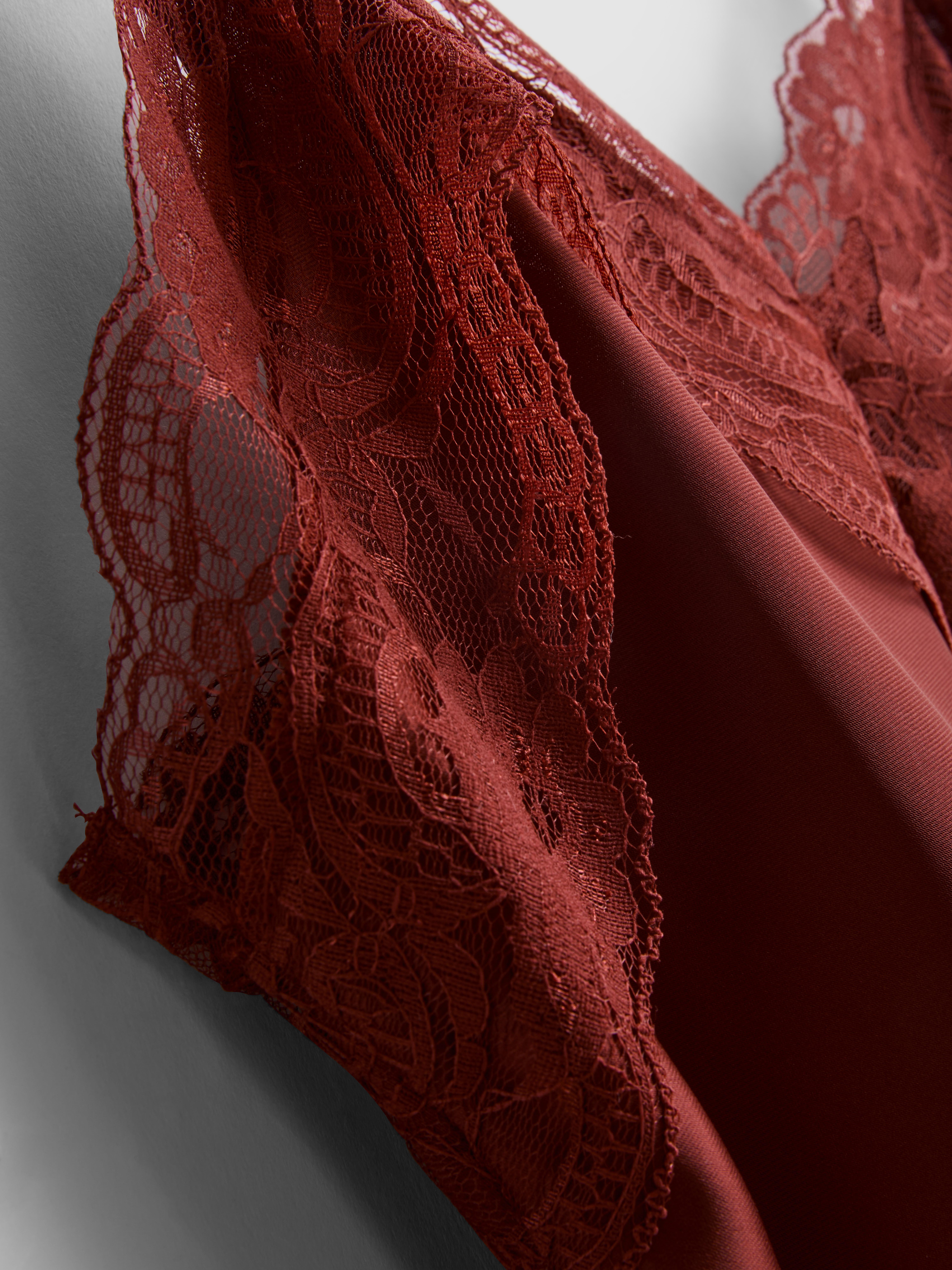 Asymmetric Satin Lace Cami