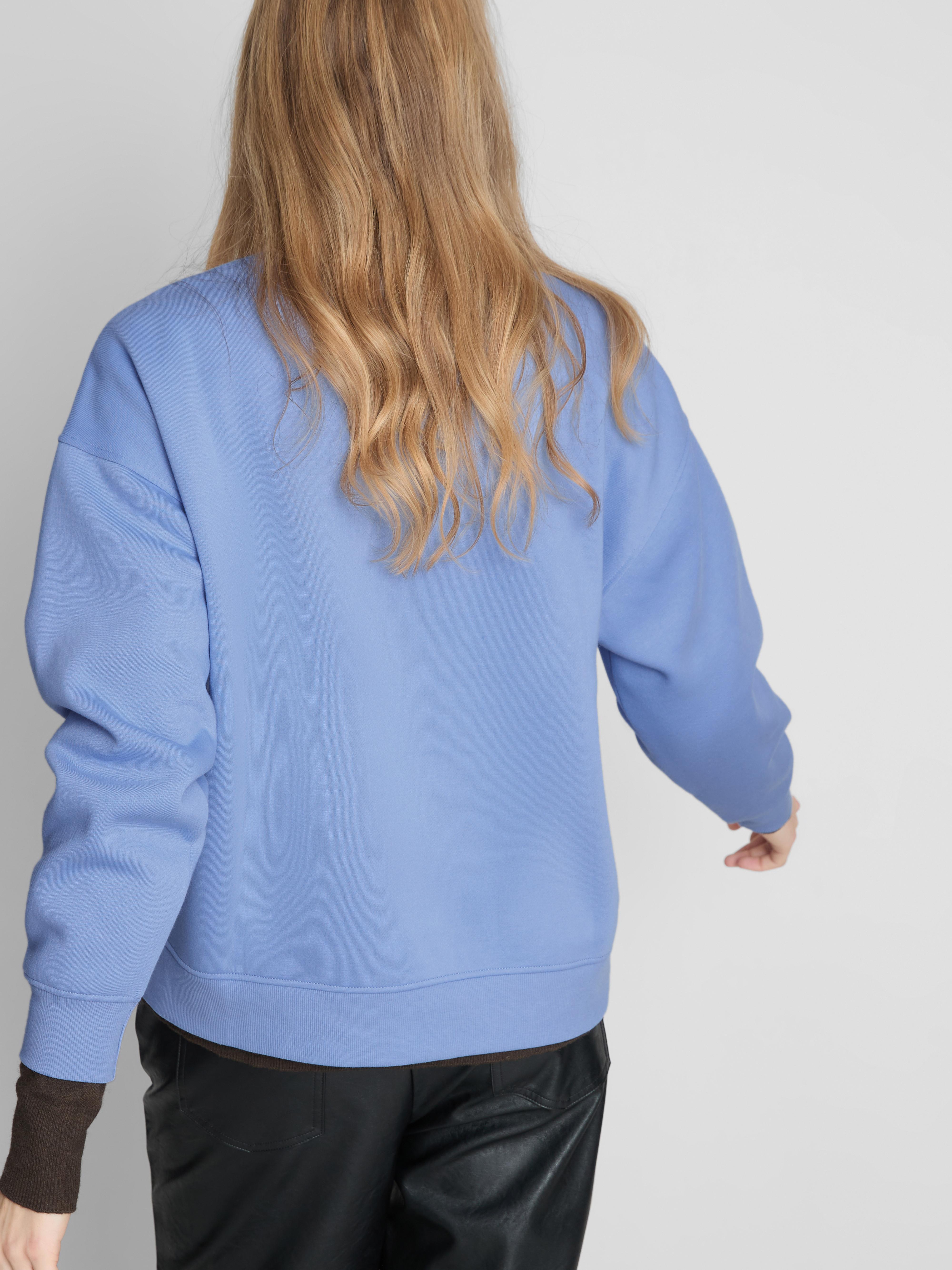 Women's Blue Disney’s Mickey Mouse Cotton-Blend Sweatshirt