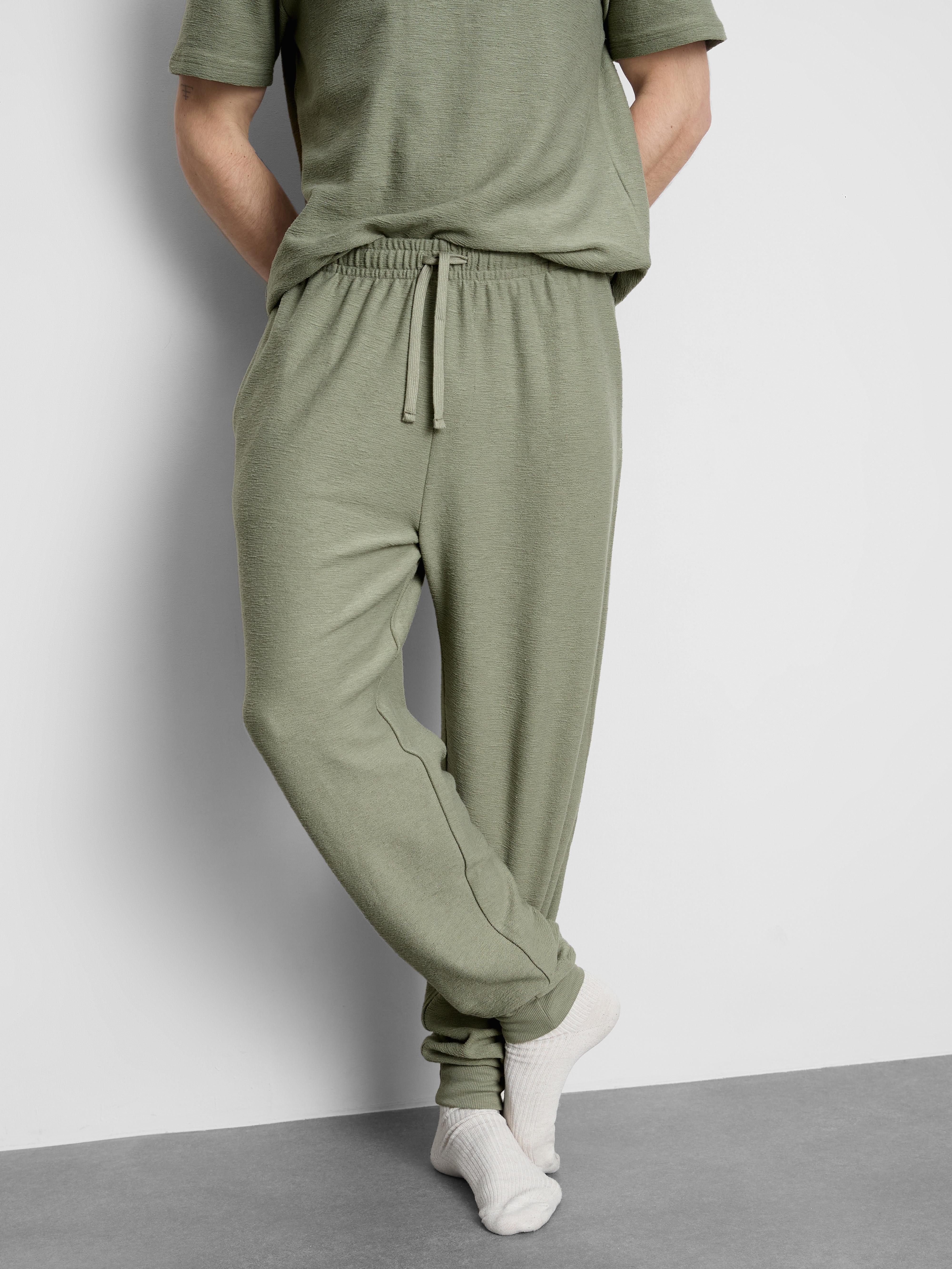 Textured Pajama Bottoms