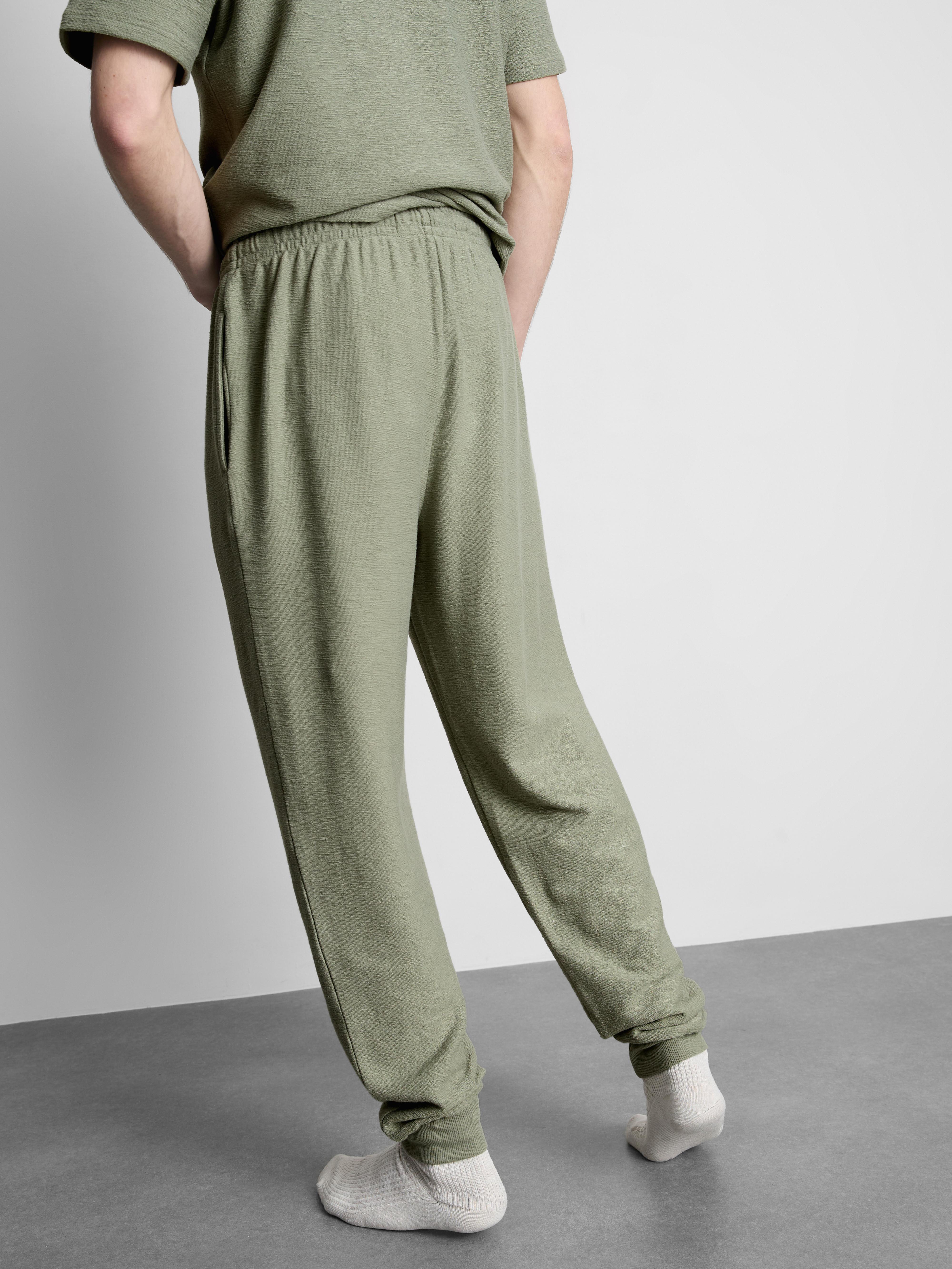 Textured Pajama Bottoms