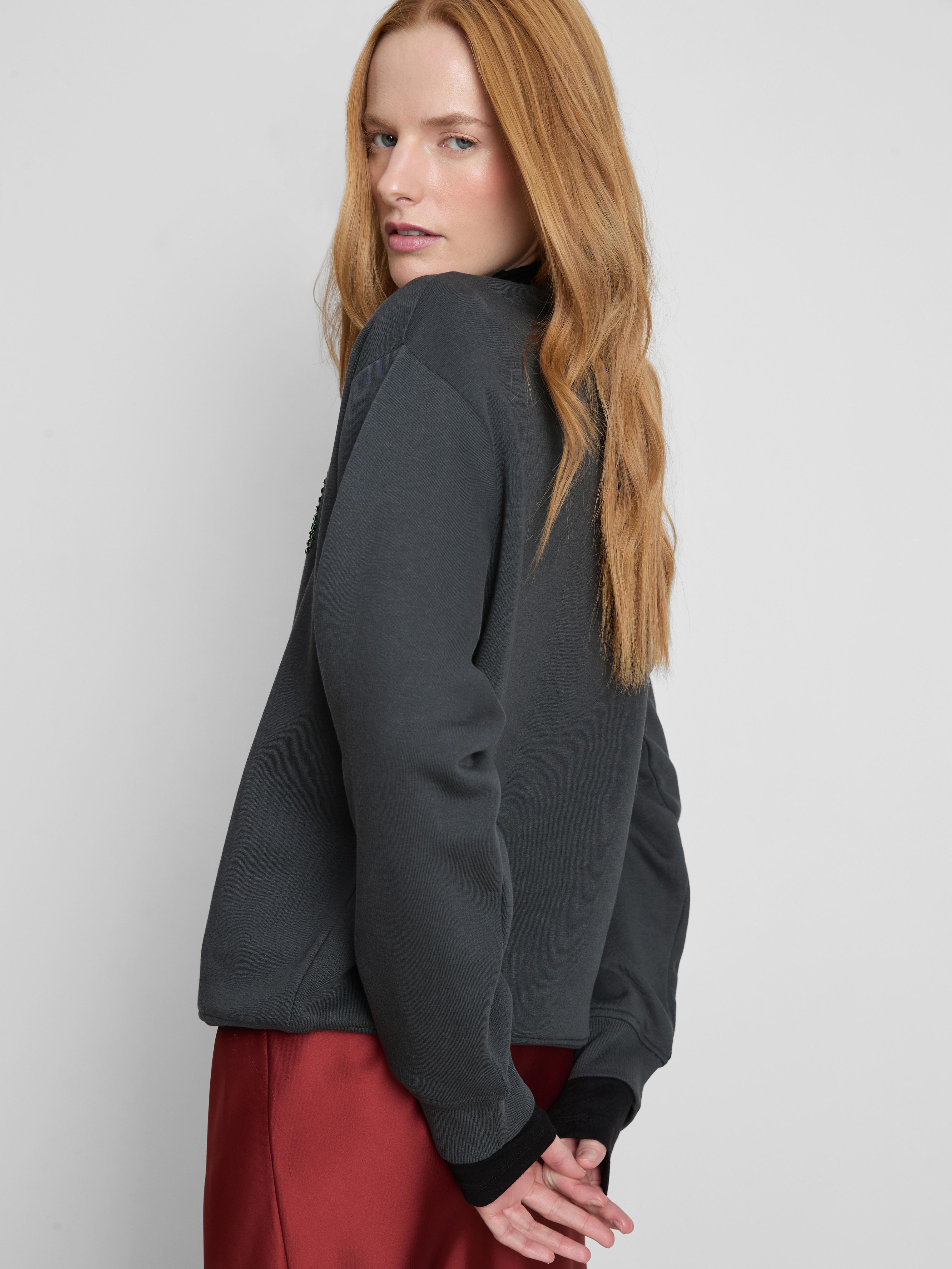 Bluză sport din amestec de bumbac cu ștrasuri Vrăjitoarele