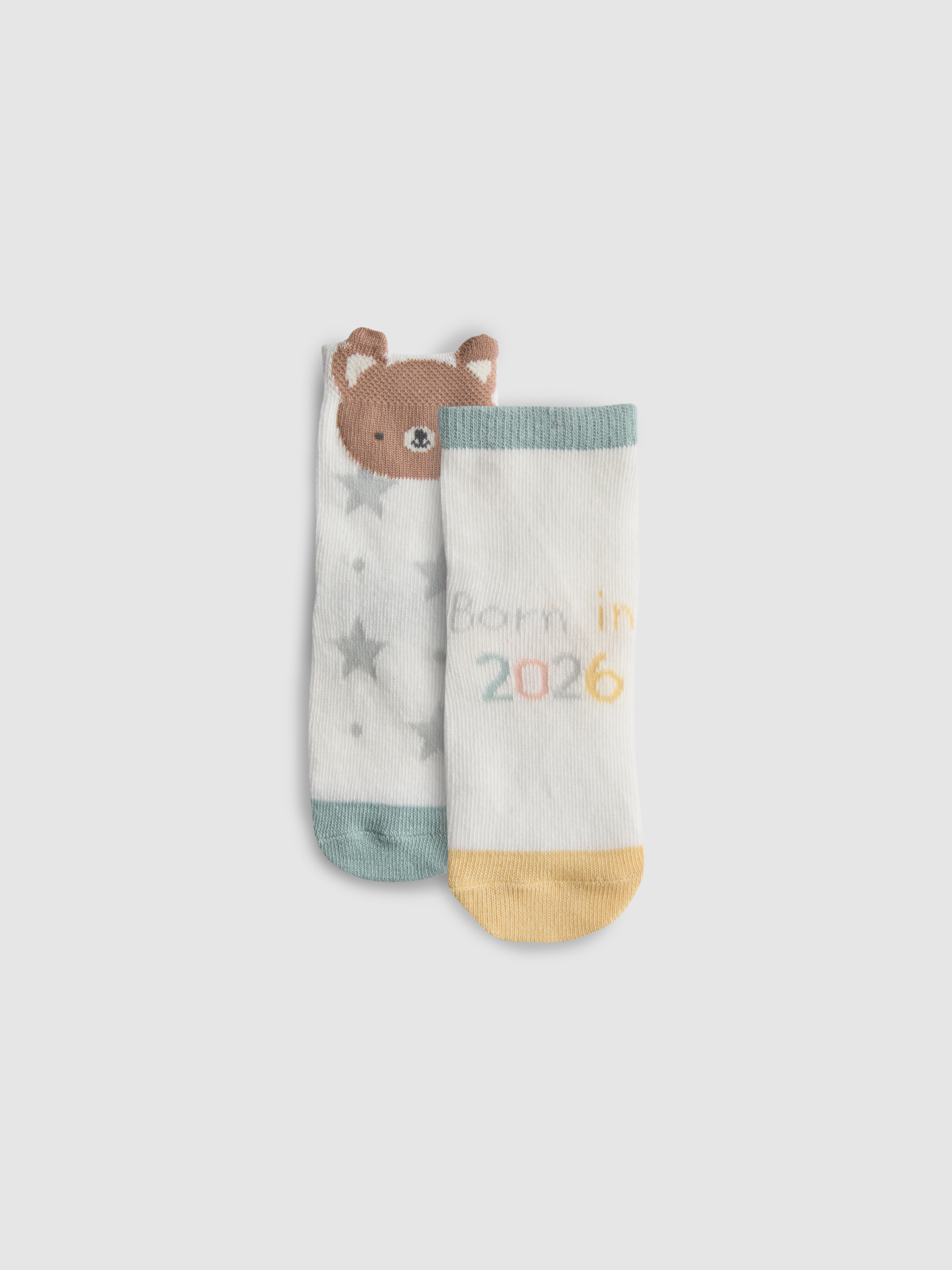 Pack 2 pares meias Born in 2026