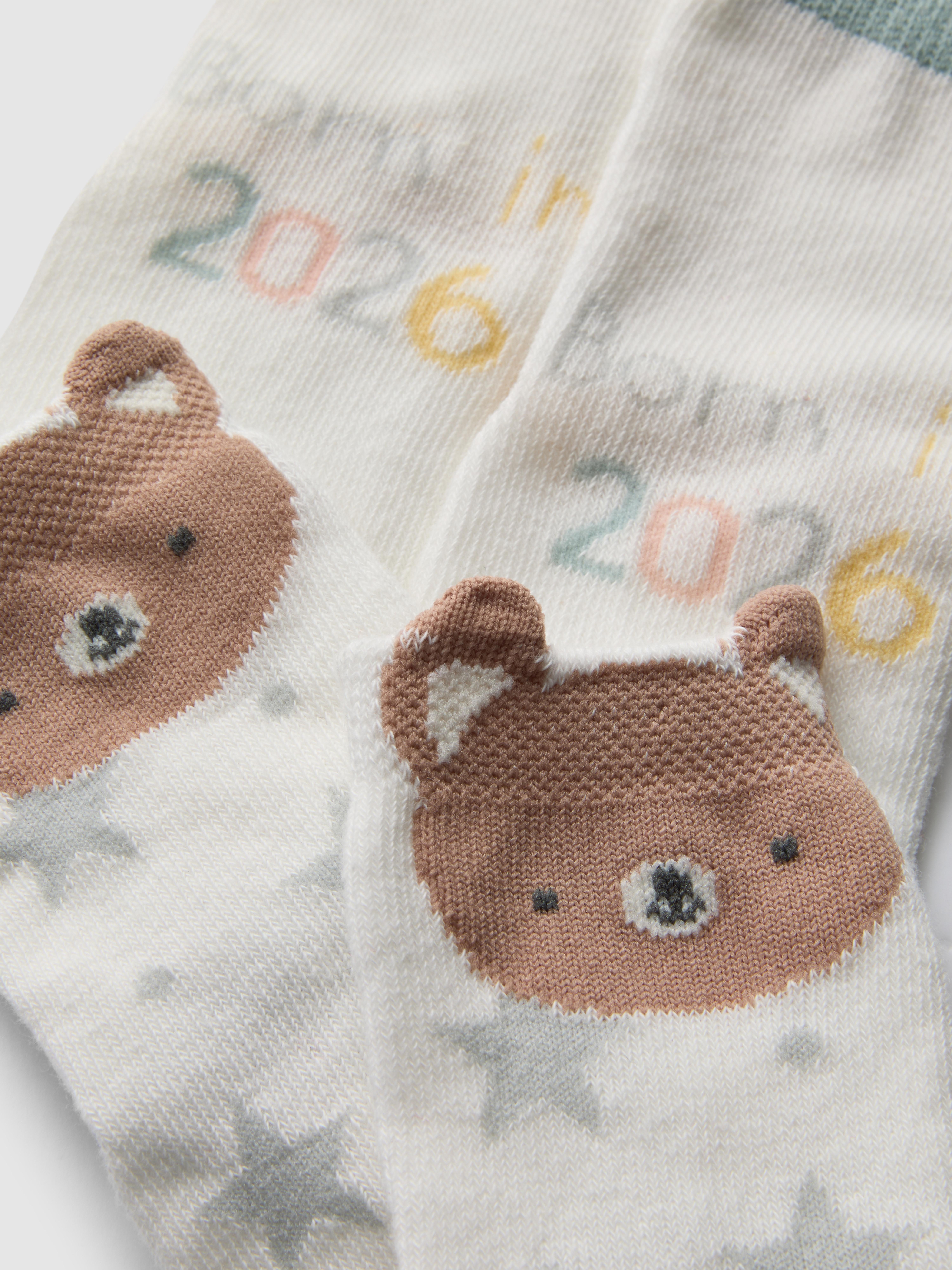 2pk Born in 2026 Socks