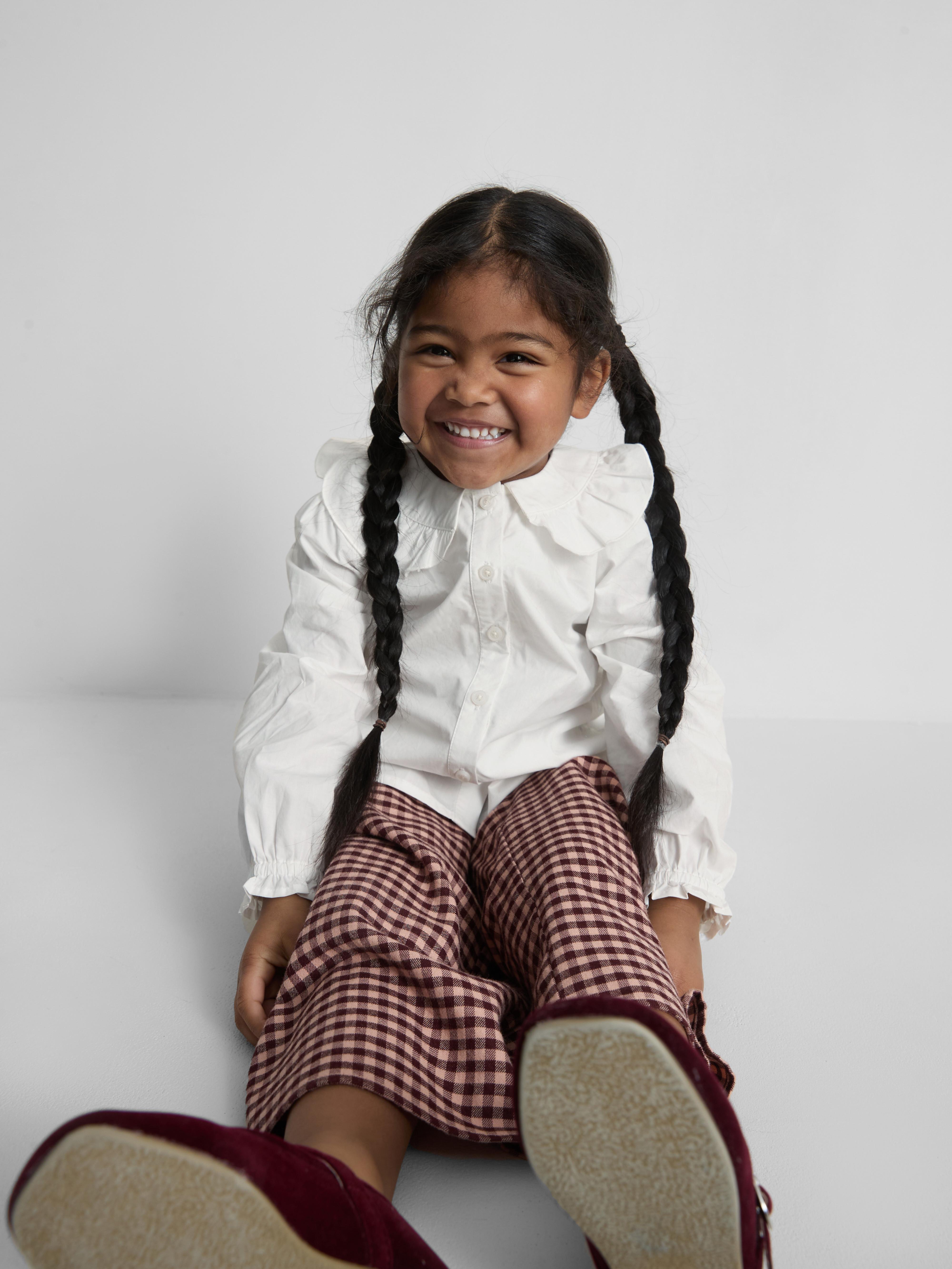 Girls White 1.5-8yrs | Peter Pan Collared Blouse | Primark