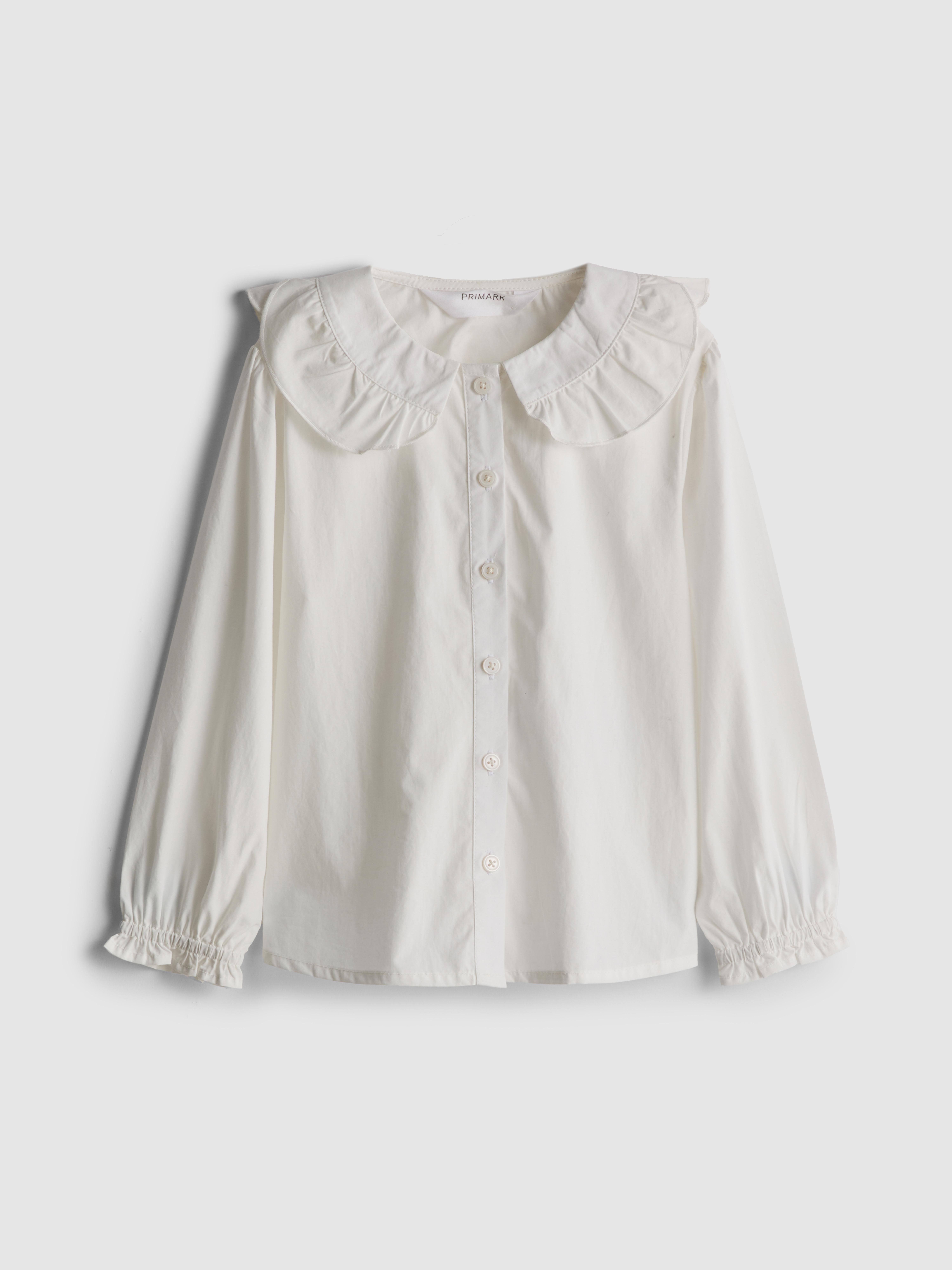 Girls White 1.5-8yrs | Peter Pan Collared Blouse