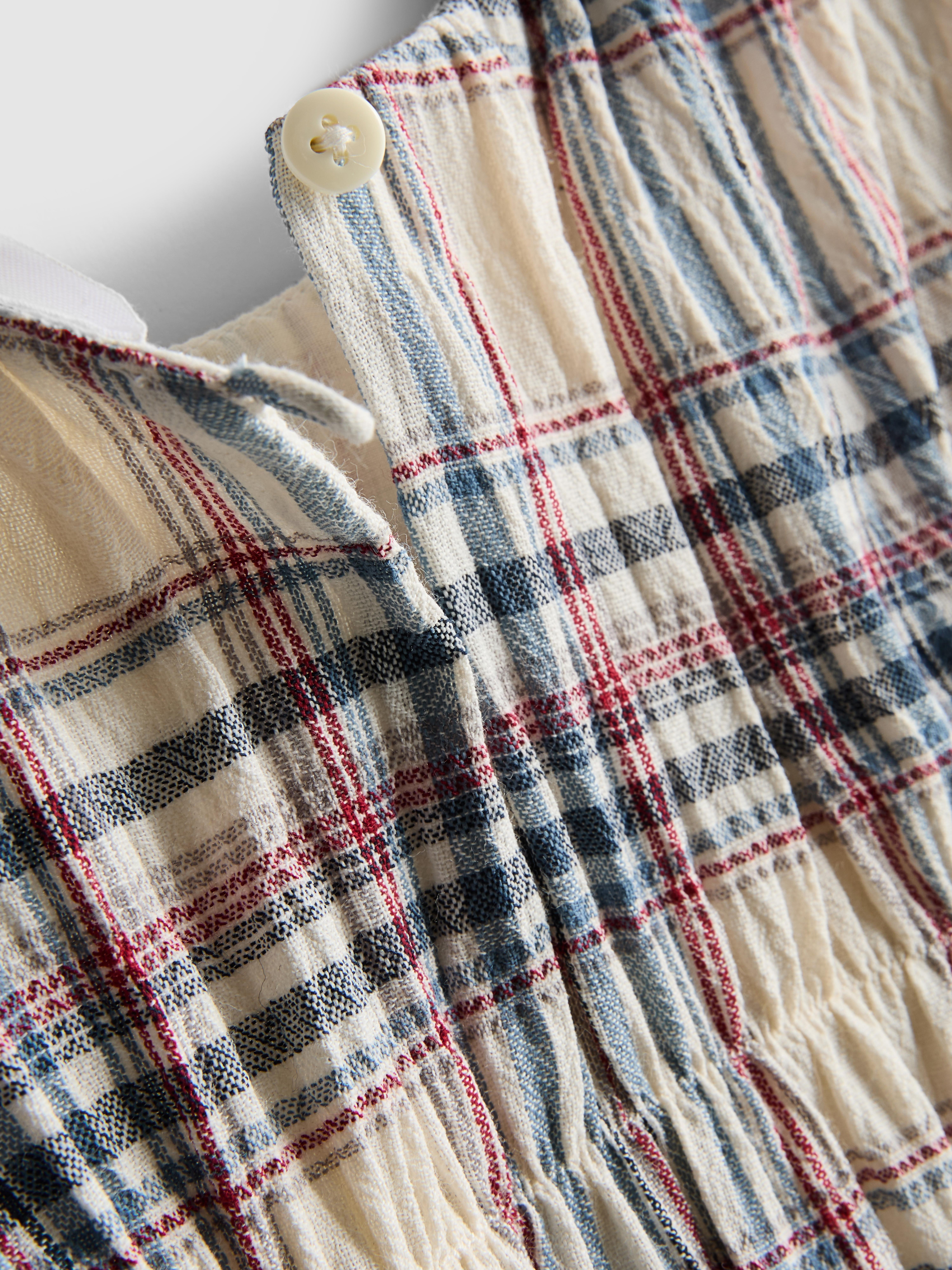 Girls Multi 7-15yrs | Check Shirred Dress