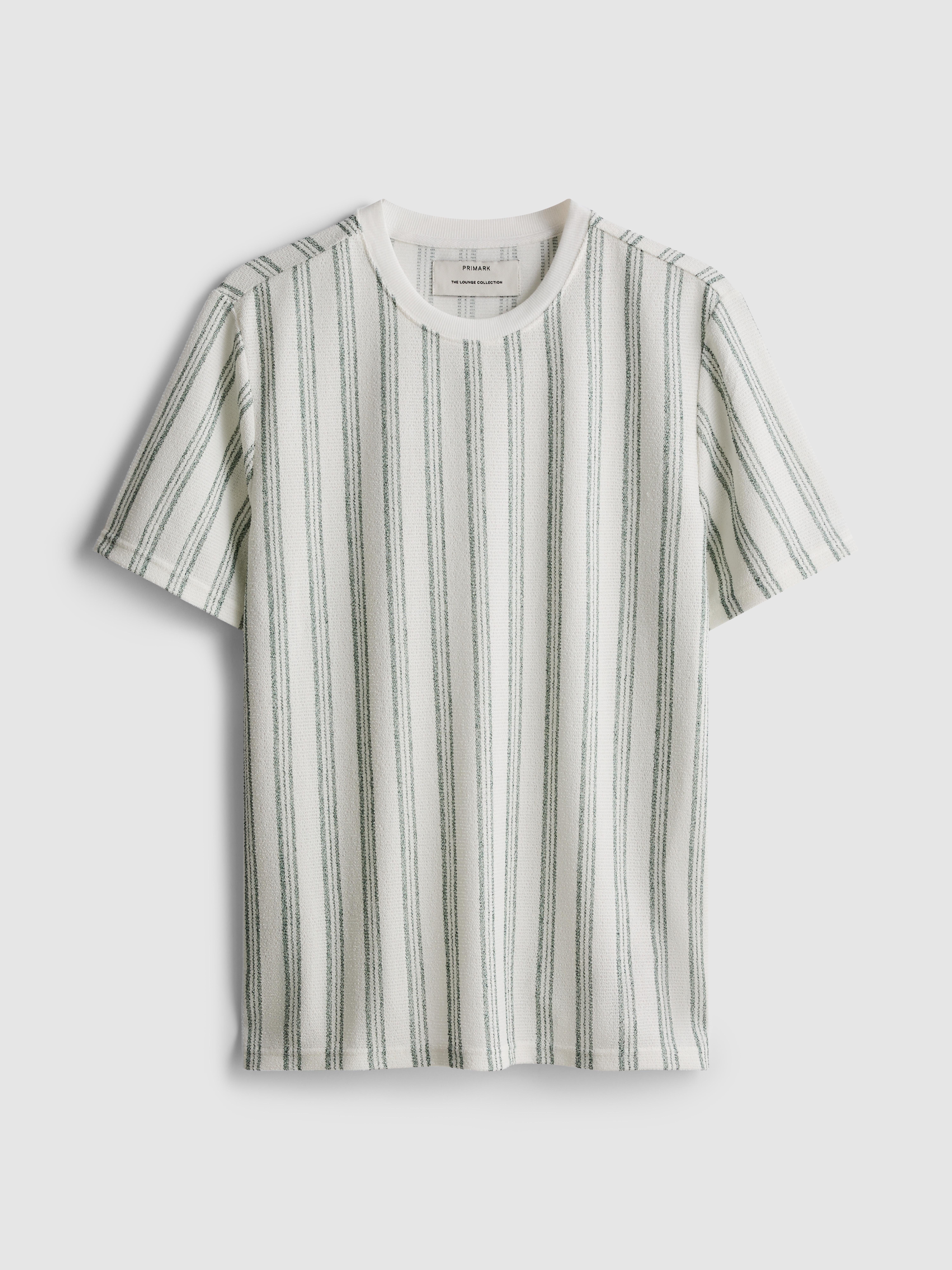 Men's Green Striped Pajama Shirt