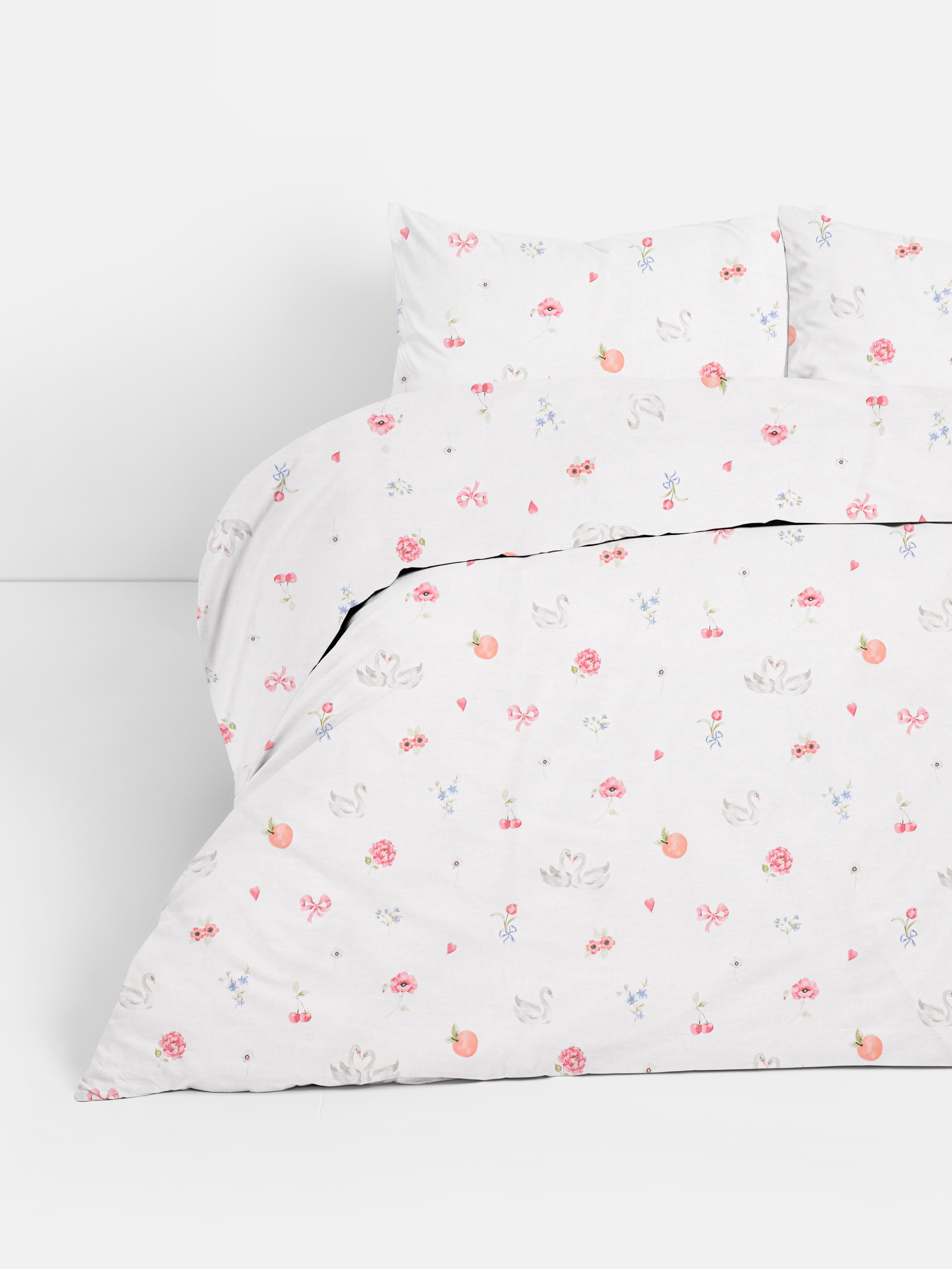 Hattyúmintás, kétszemélyes paplanhuzatkészlet