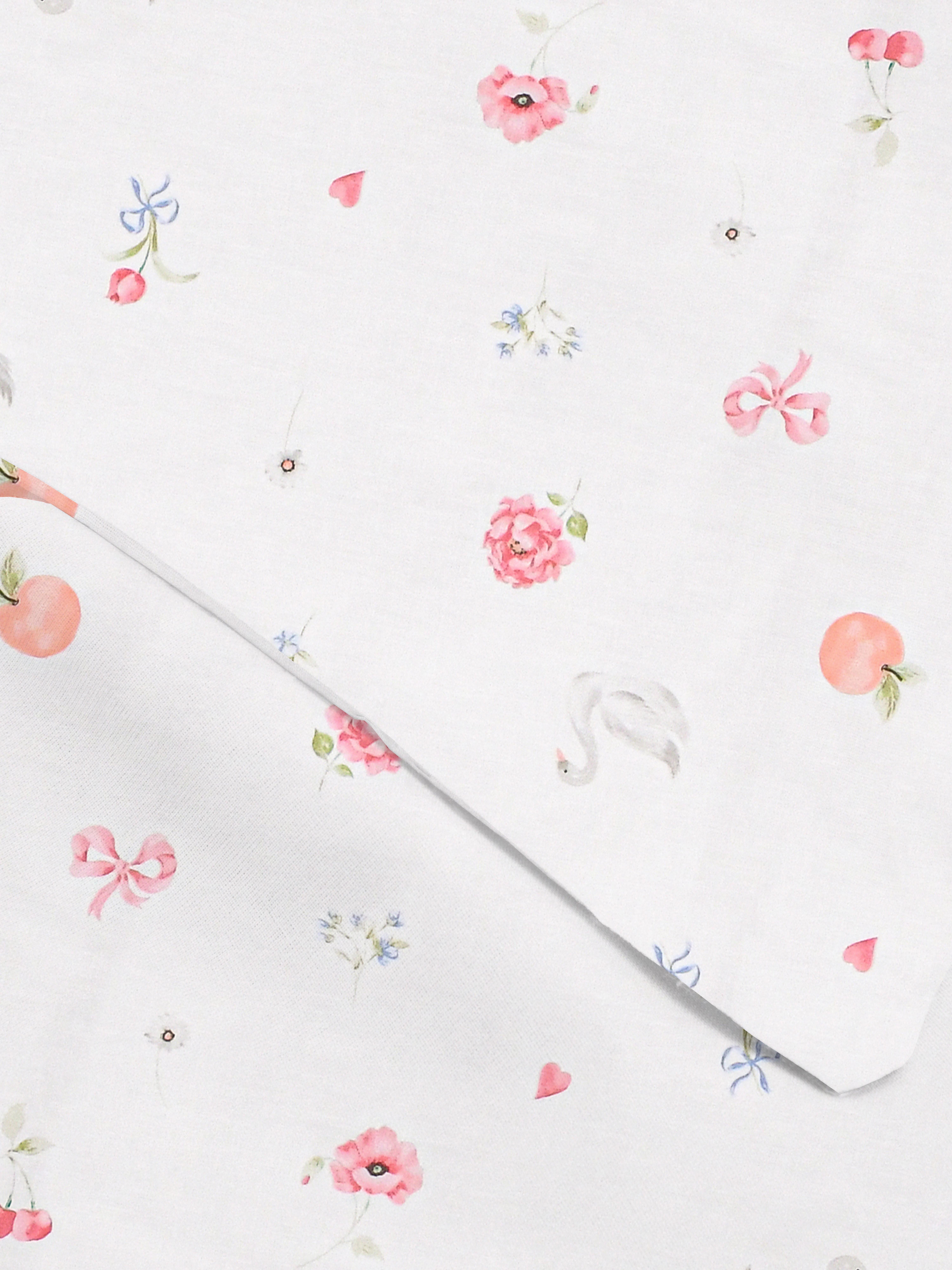 Conjunto capa edredão tamanho King cisnes