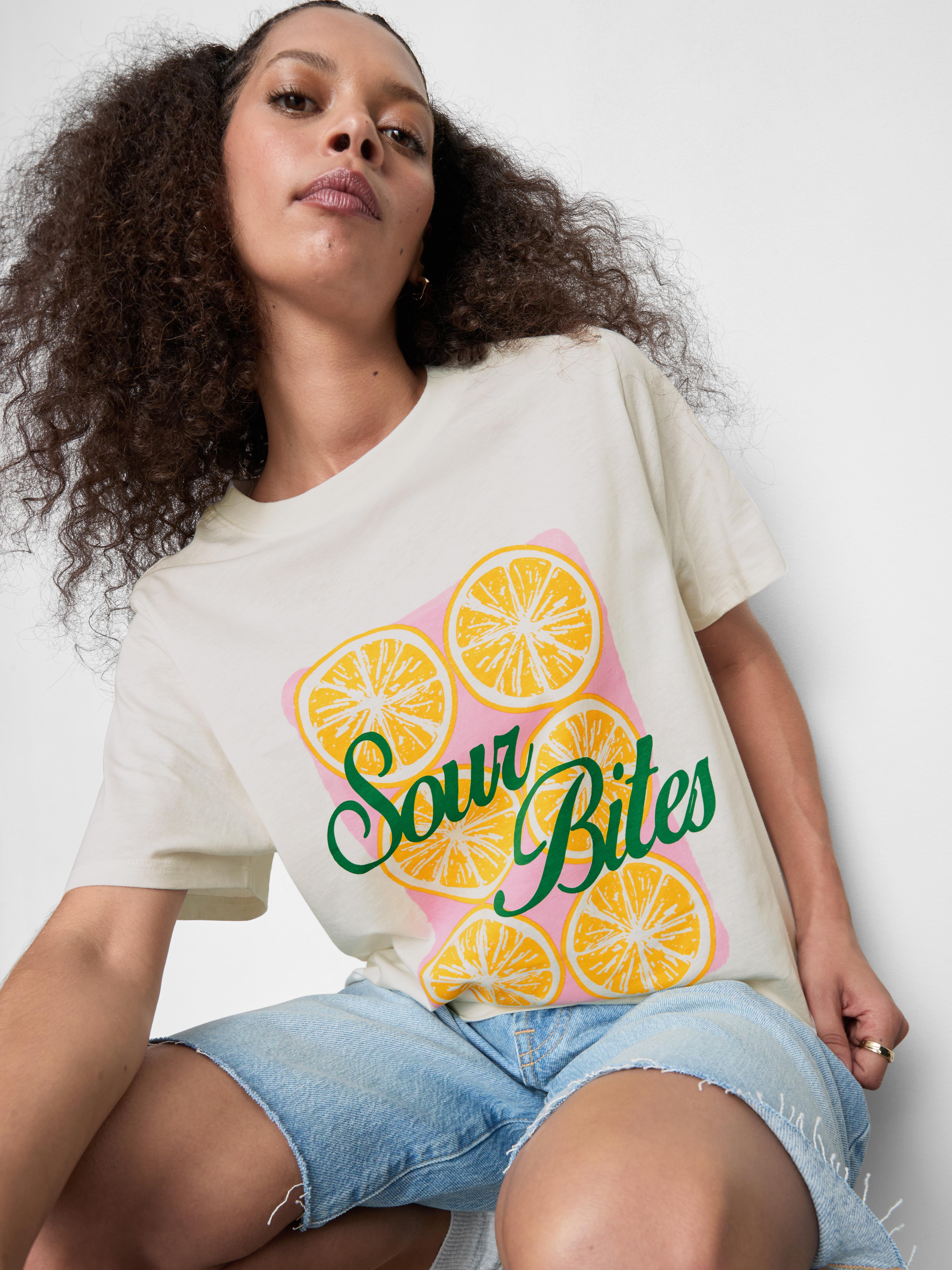 Camiseta gráfica de algodón puro