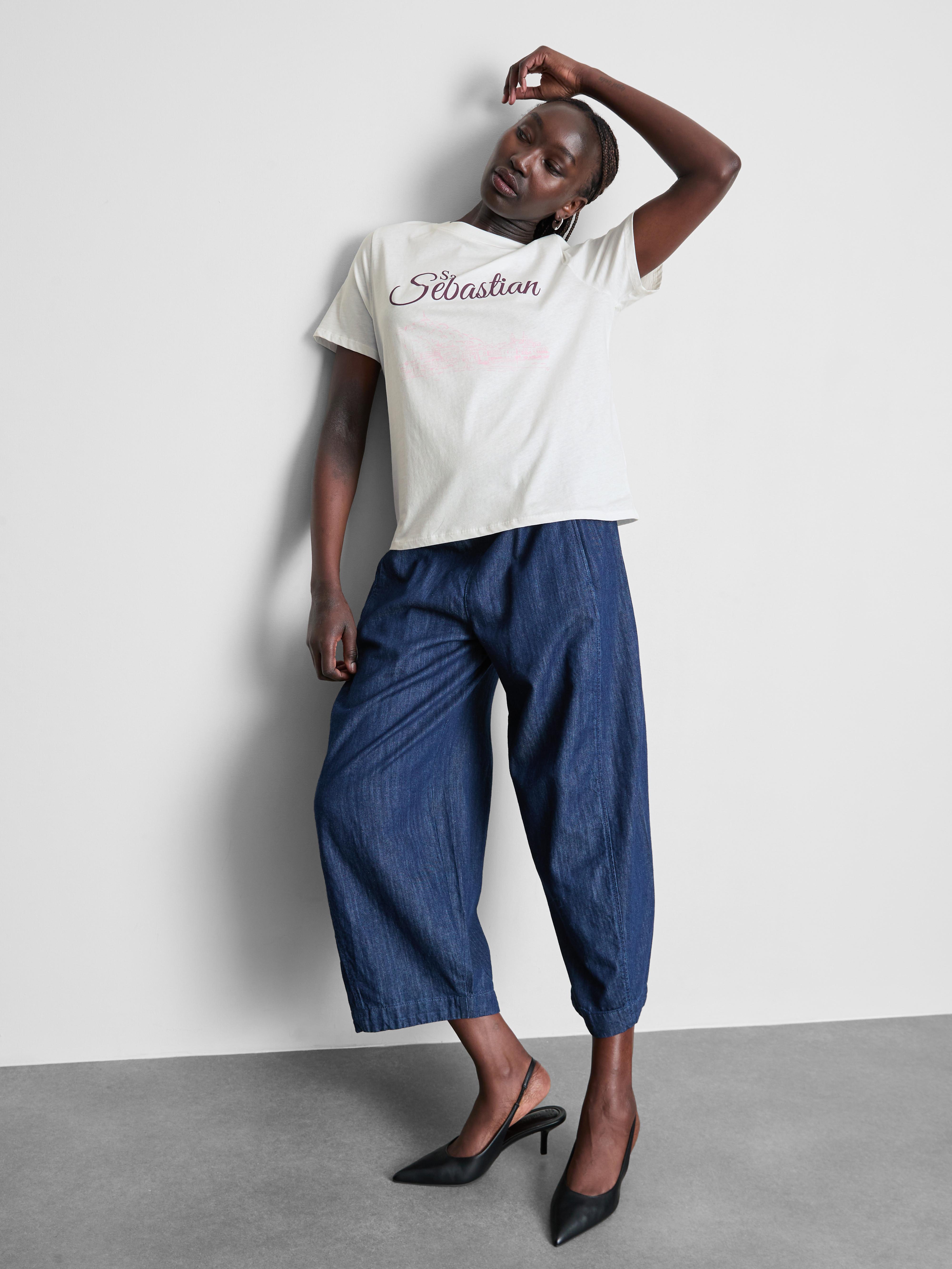 T-shirt van puur katoen met print