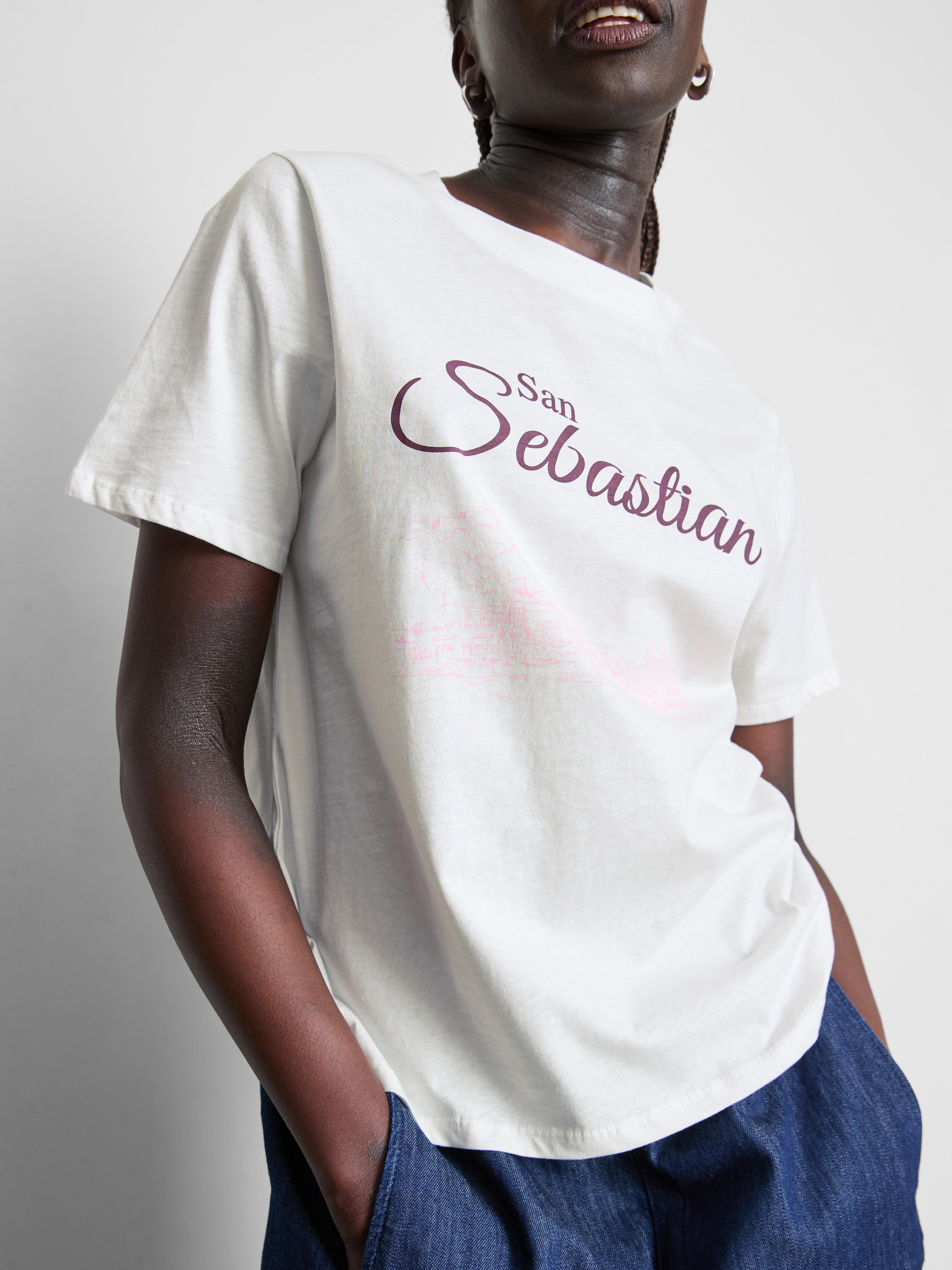 T-shirt van puur katoen met print
