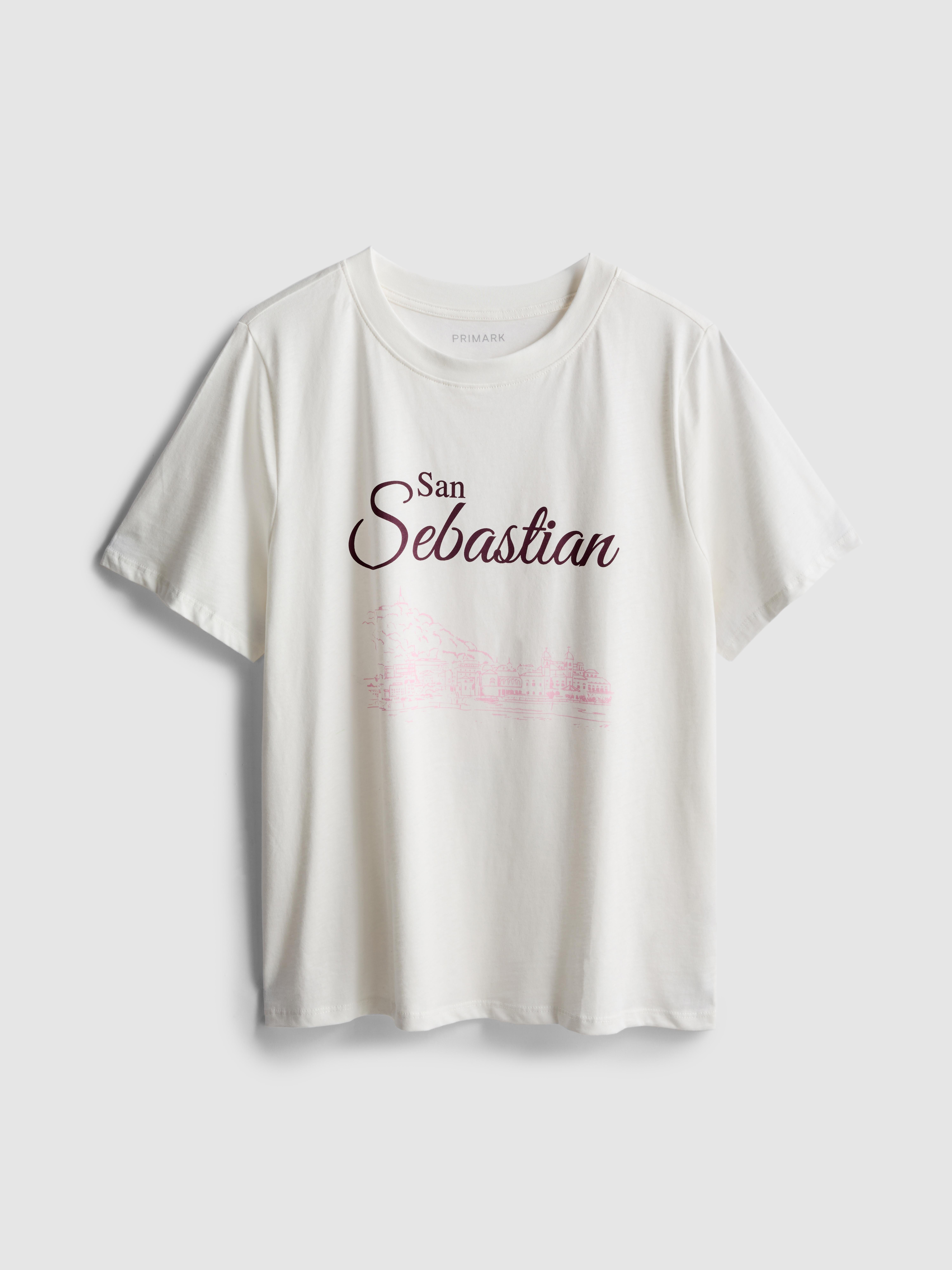T-shirt van puur katoen met print