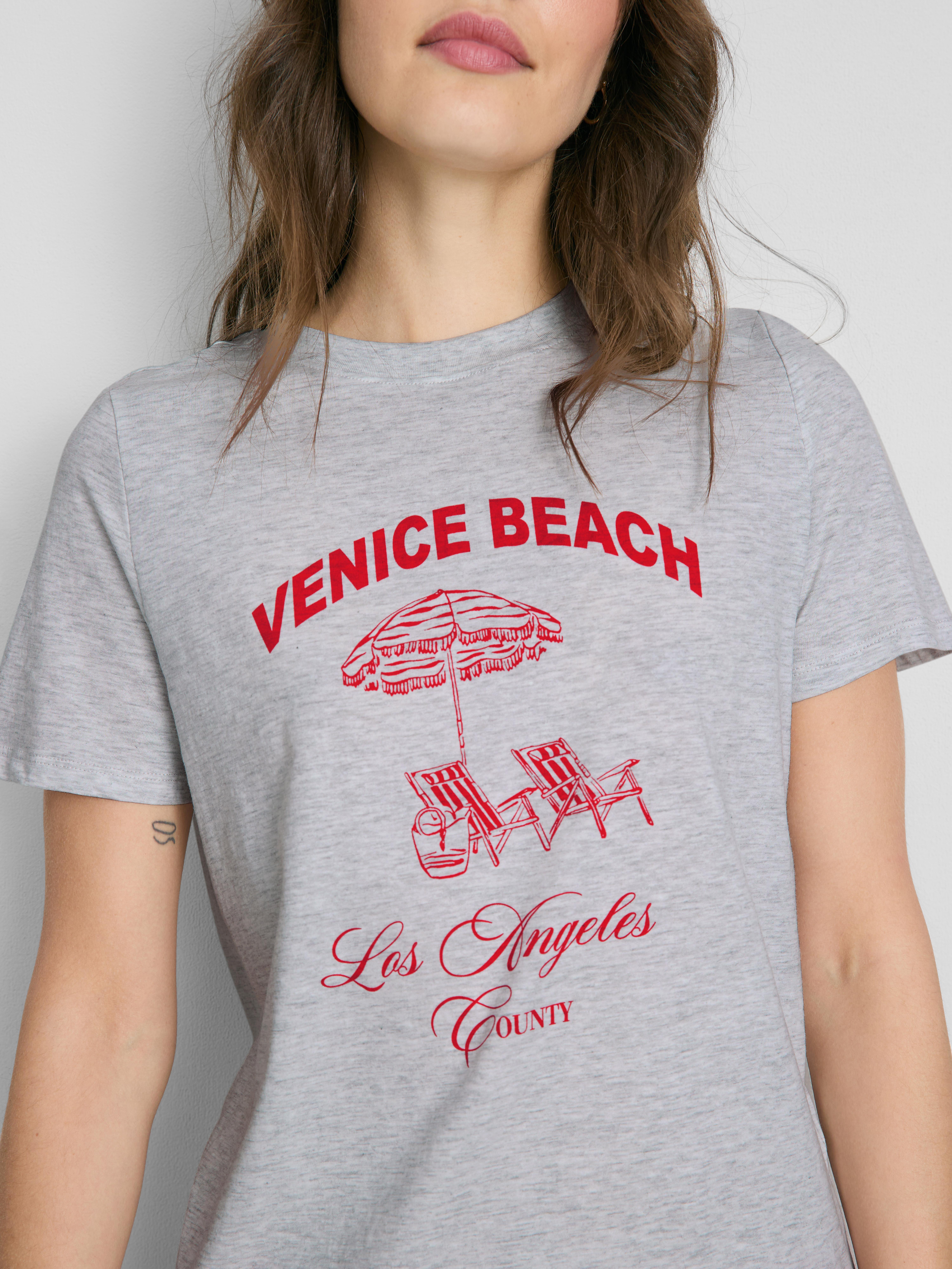T-shirt van puur katoen met print