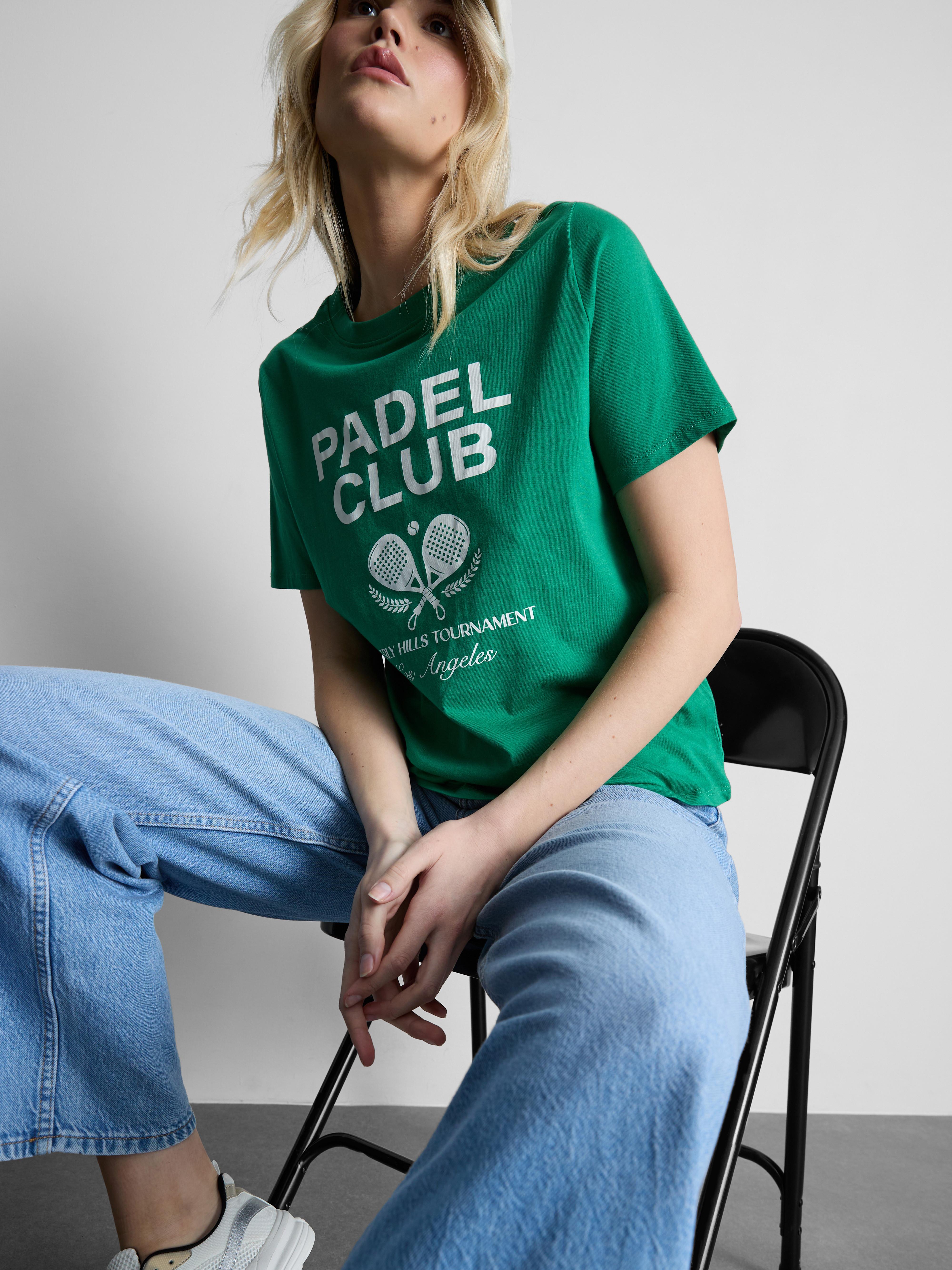 Camiseta gráfica de algodón puro