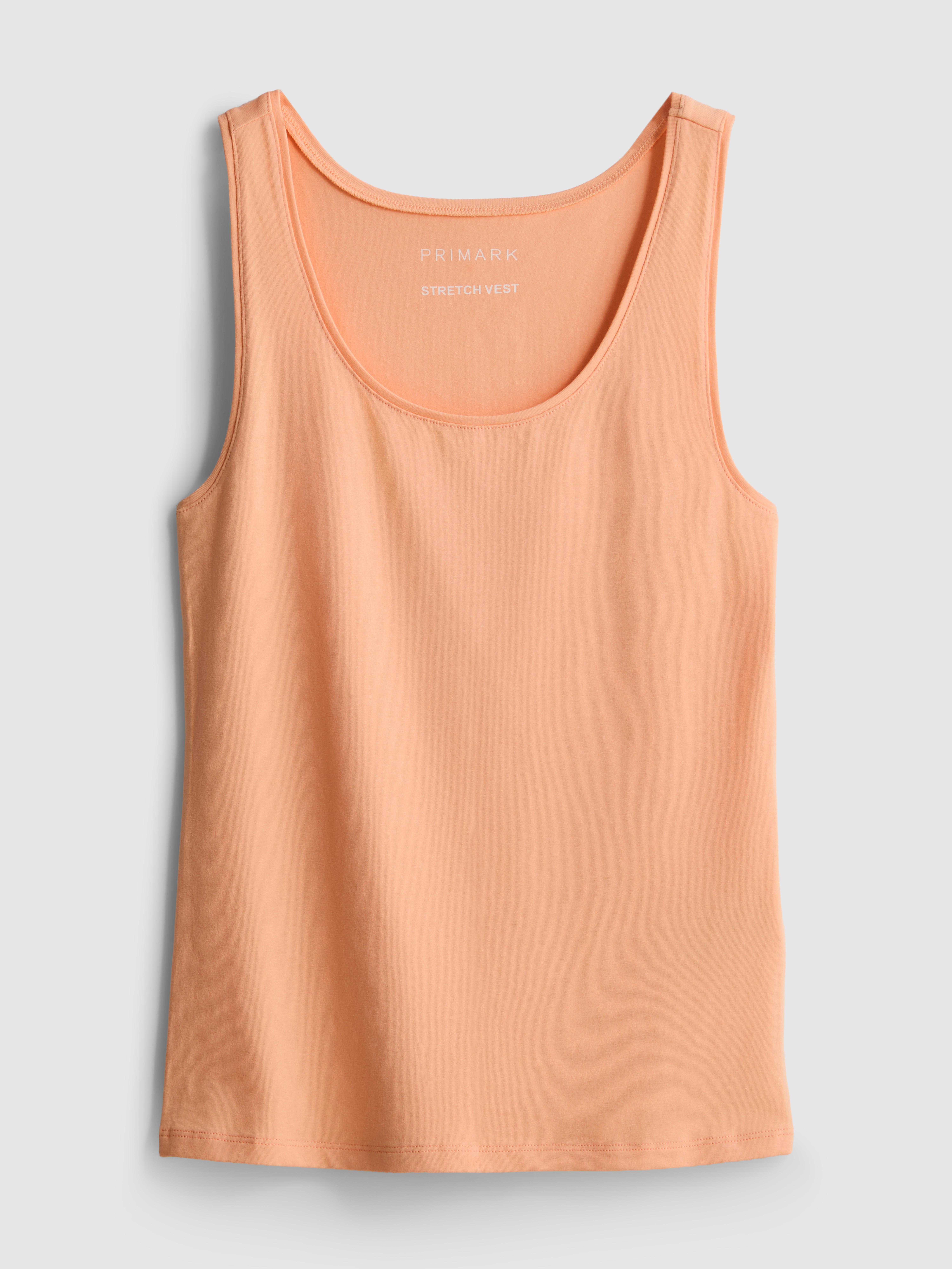 Camiseta sin mangas elástica con mucho algodón