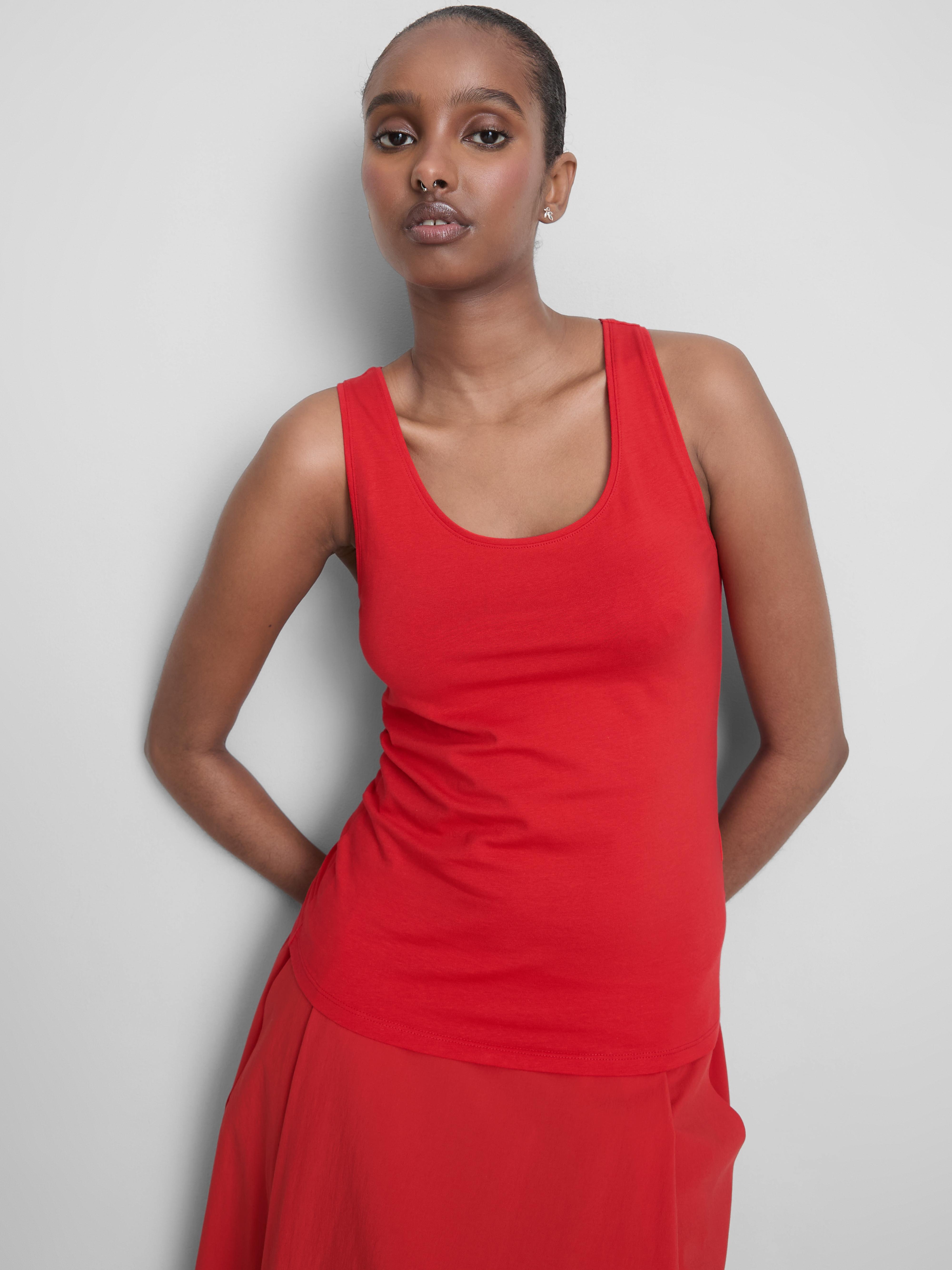 Débardeur stretch en coton majoritaire