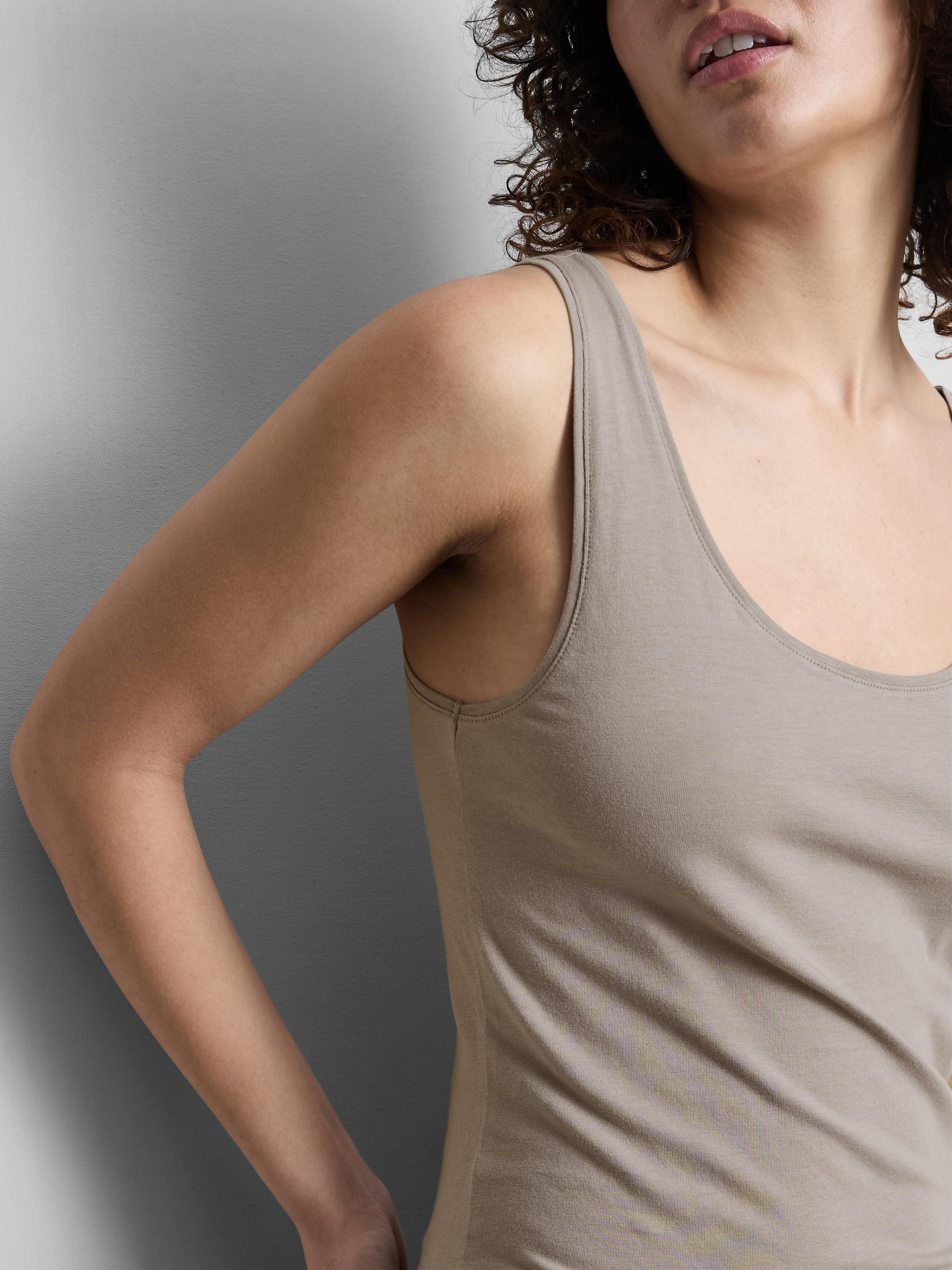 Débardeur stretch en coton majoritaire