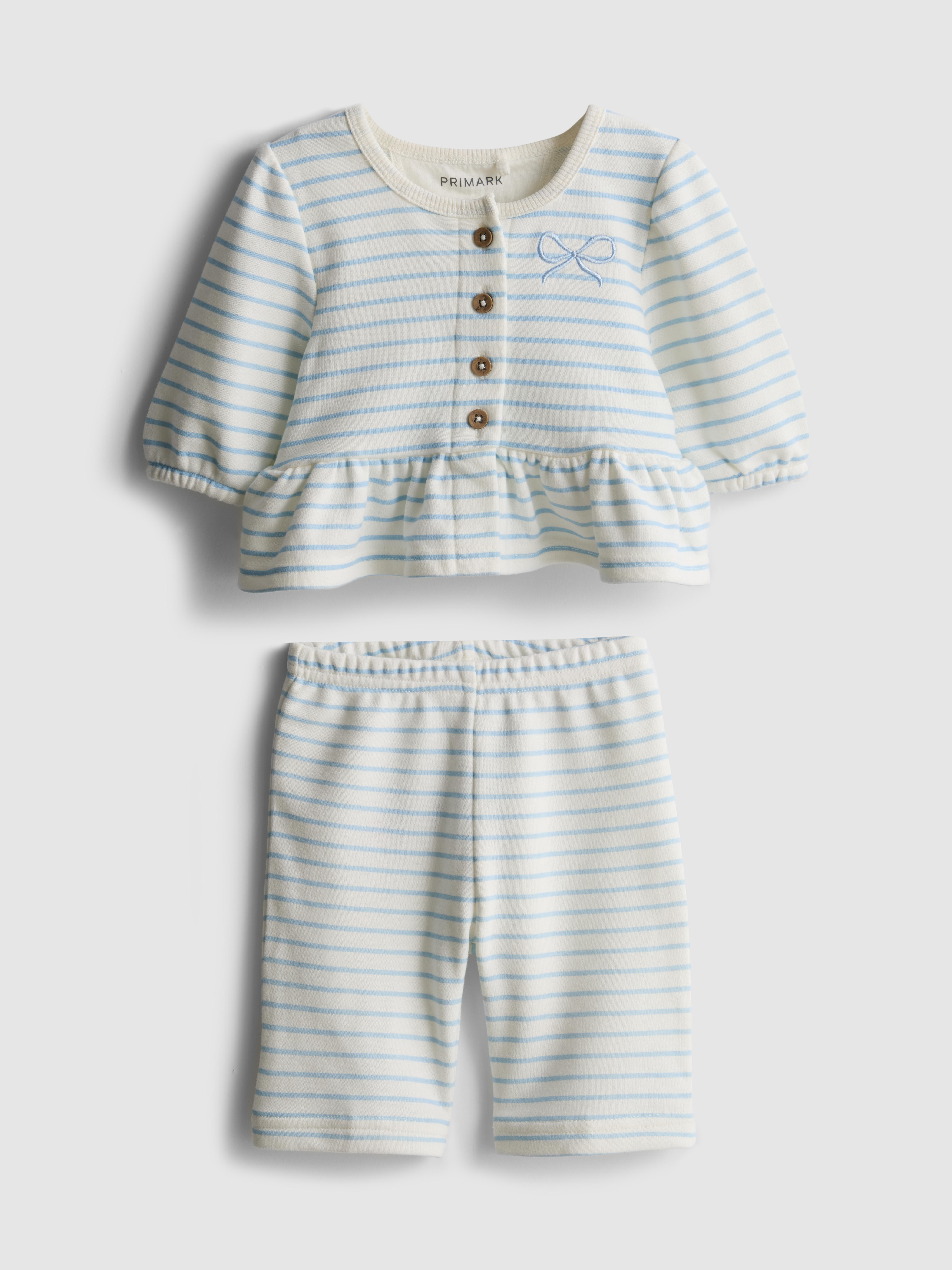 Baby Girls Multi 0-36mths | Peplum Top and Leggings Set