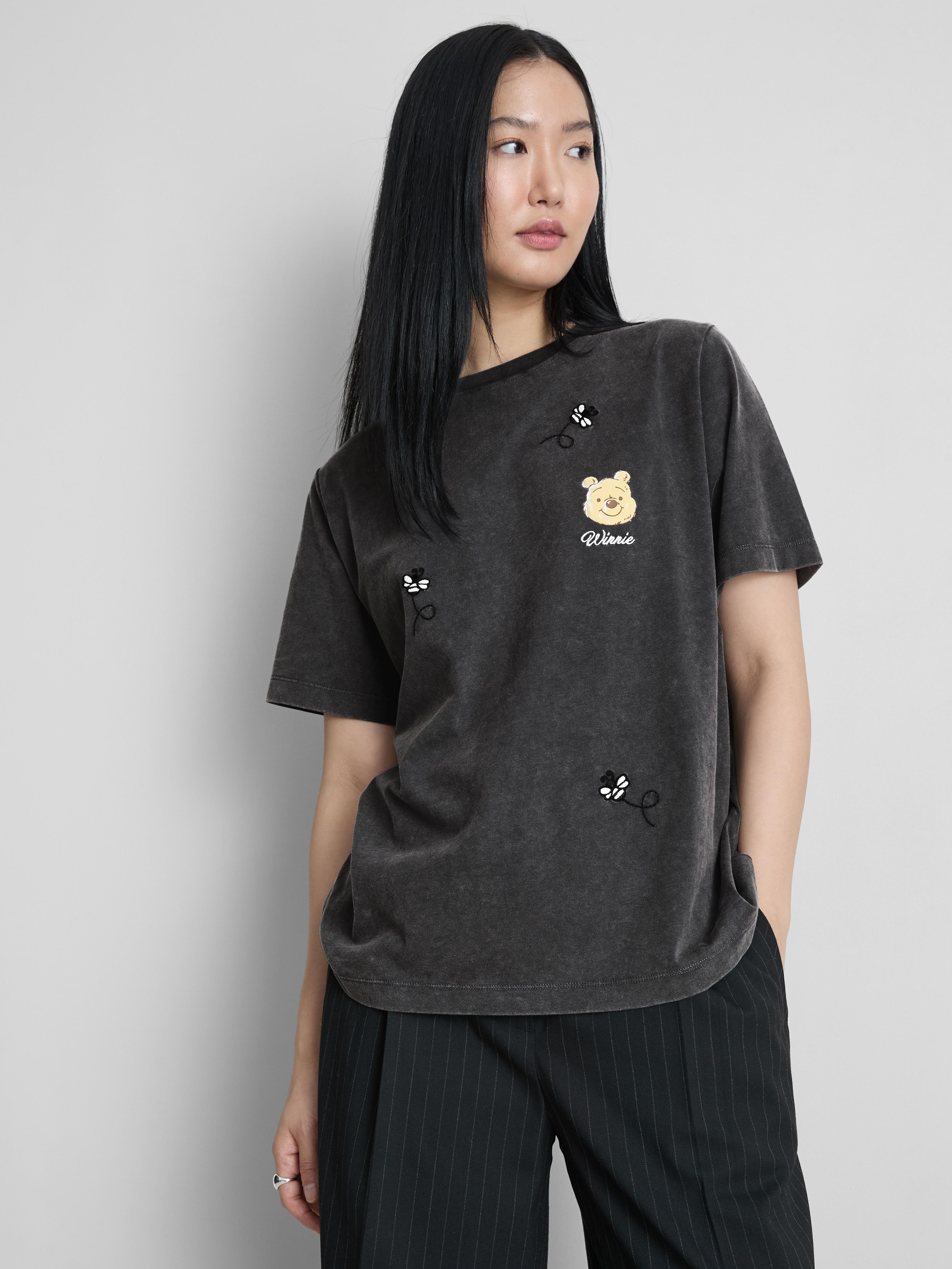 Women's Gray Disney’s Winnie The Pooh Cotton Celebration T-Shirt