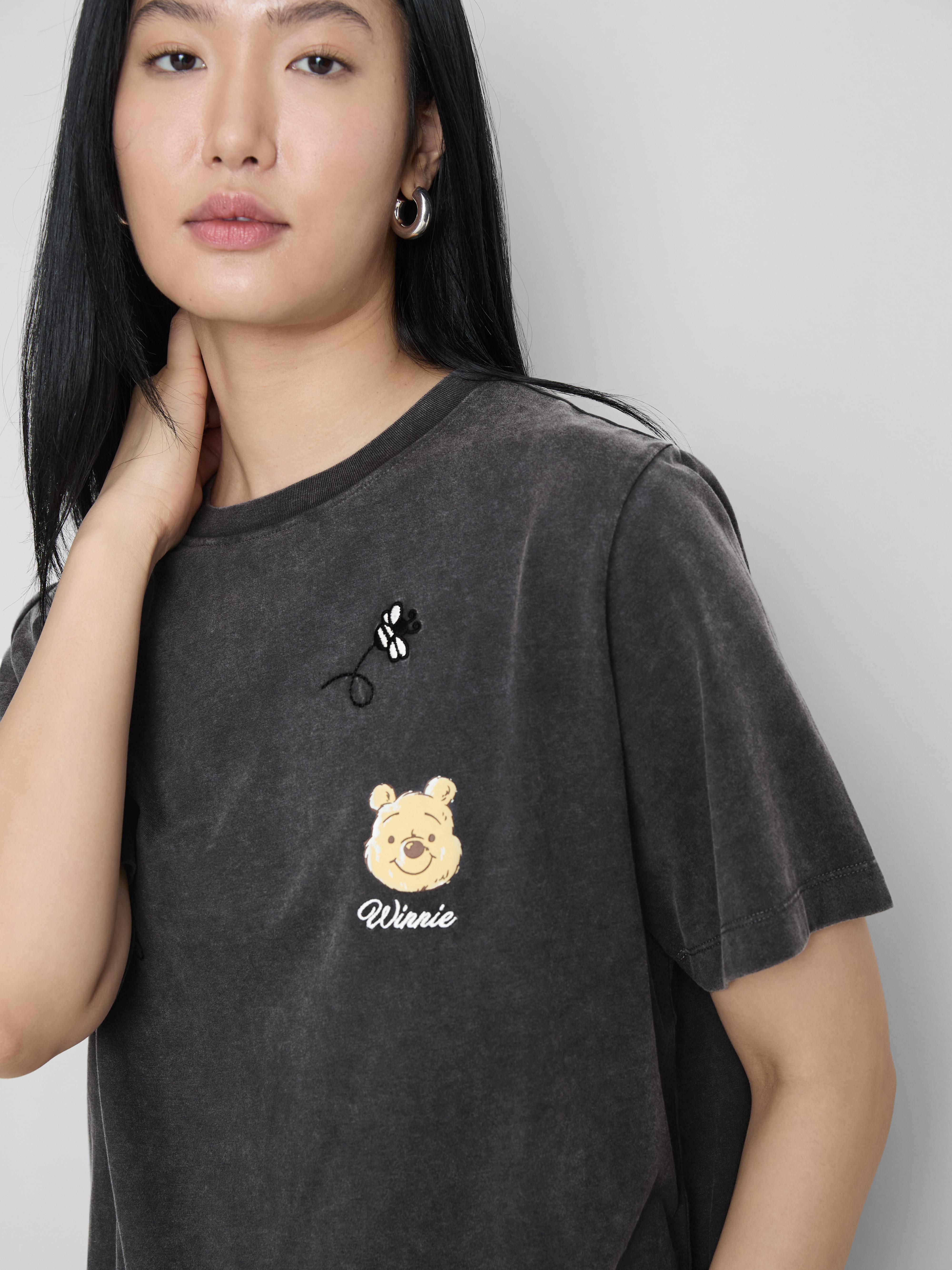 Women's Gray Disney’s Winnie The Pooh Cotton Celebration T-Shirt