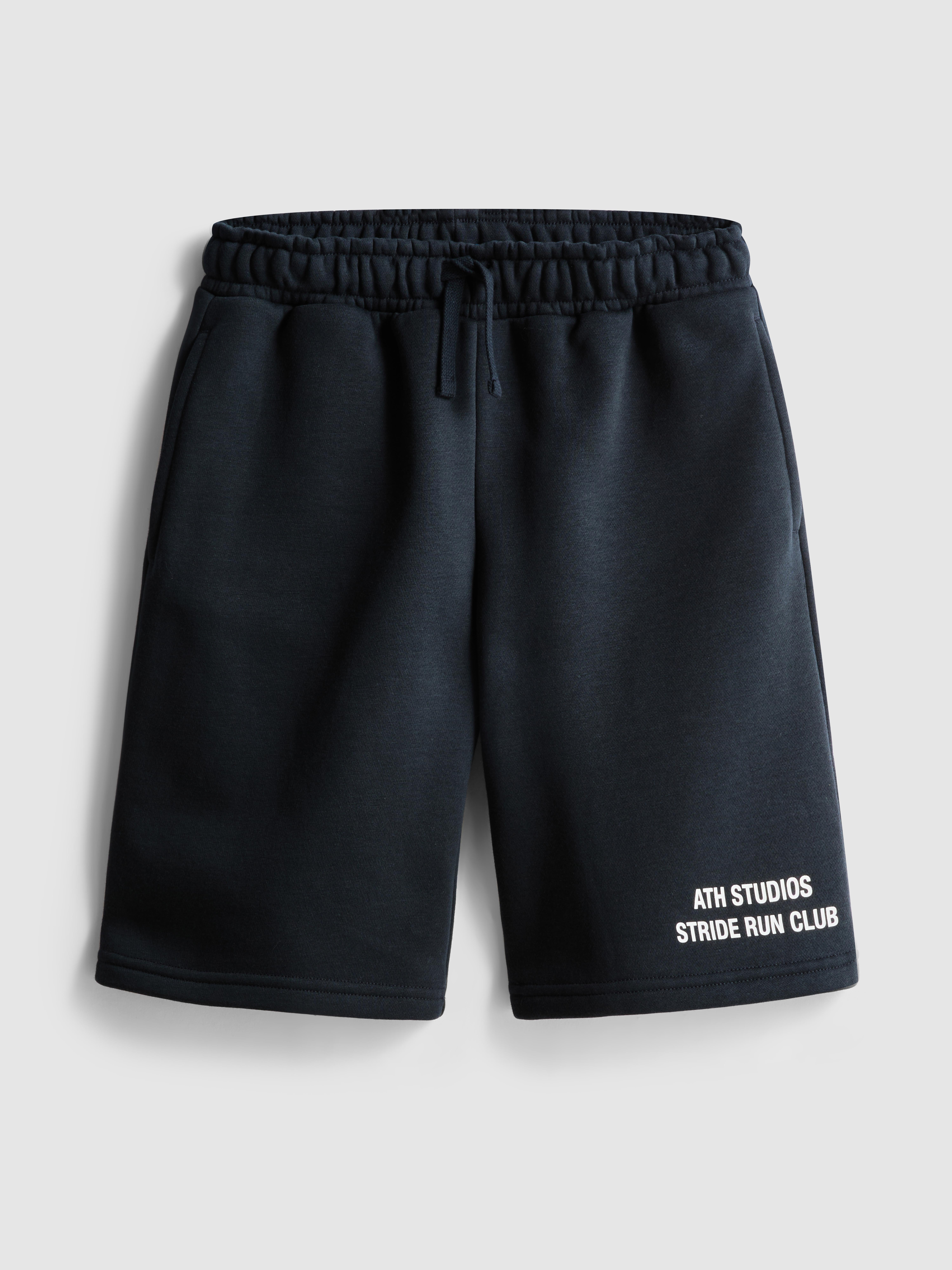 Boys Black 7-15yrs | Running Club Graphic Active Shorts